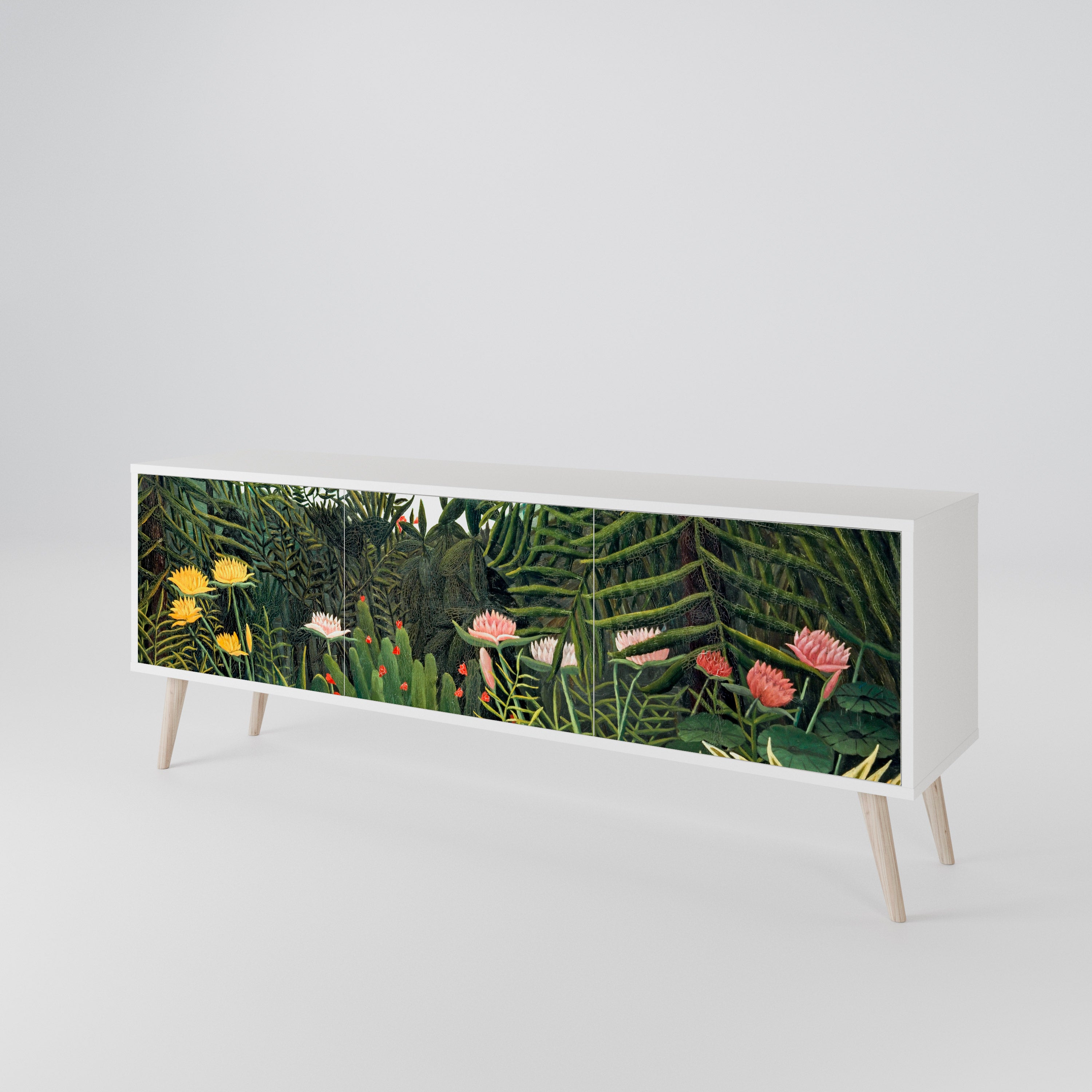VIRGIN FOREST WITH SUNSET 3-Door TV Cabinet