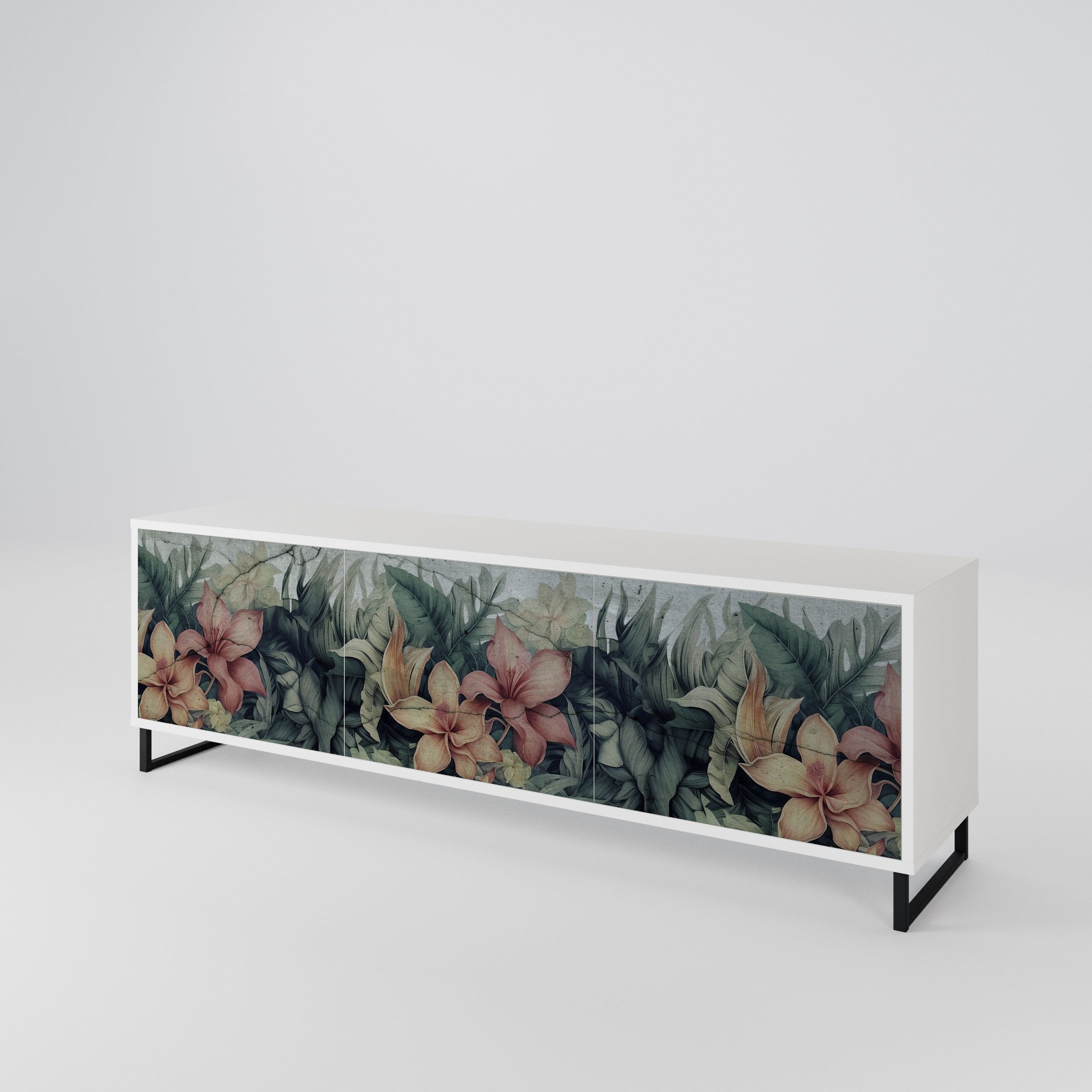 HEAVENLY BLOOM 3-Door TV Cabinet