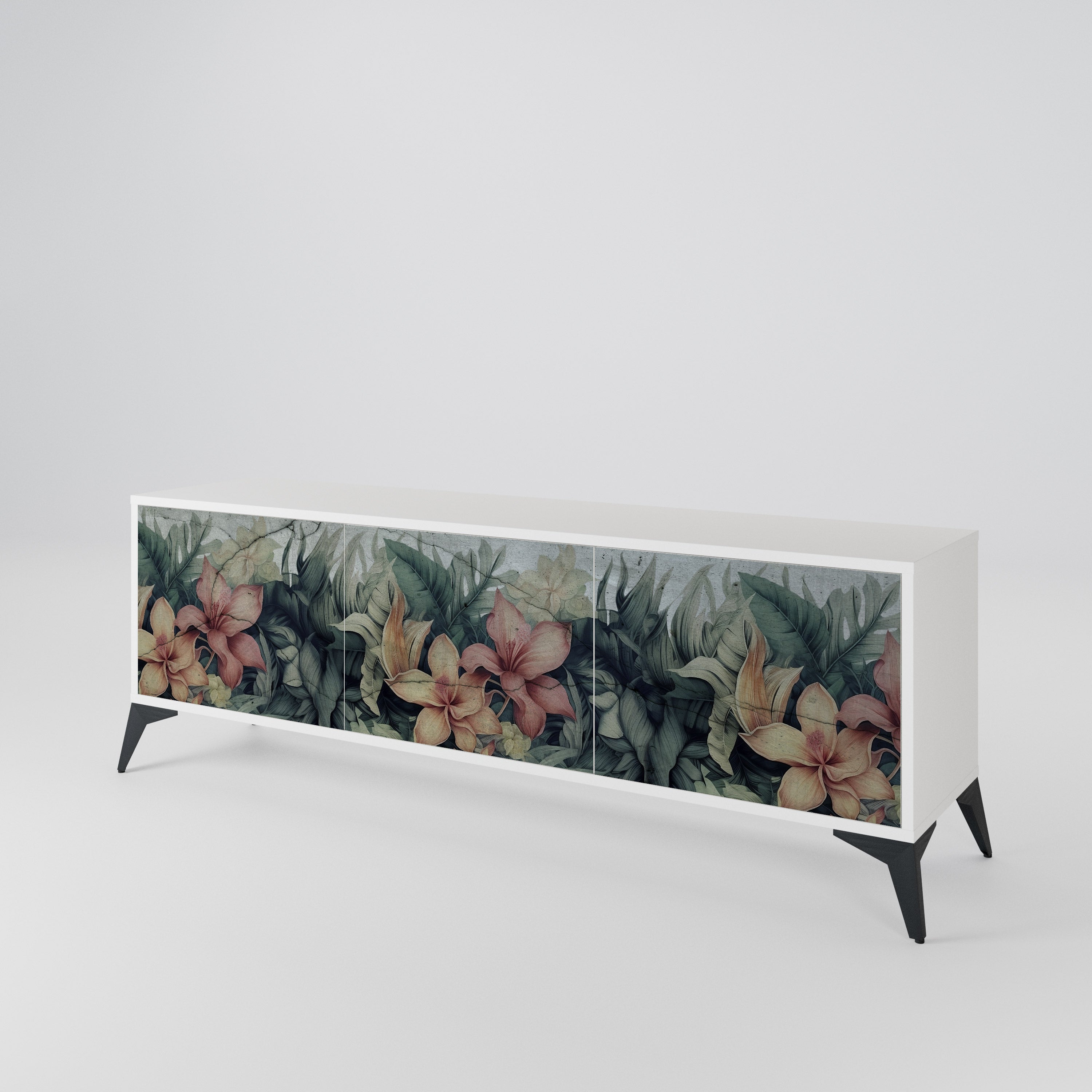 HEAVENLY BLOOM 3-Door TV Cabinet