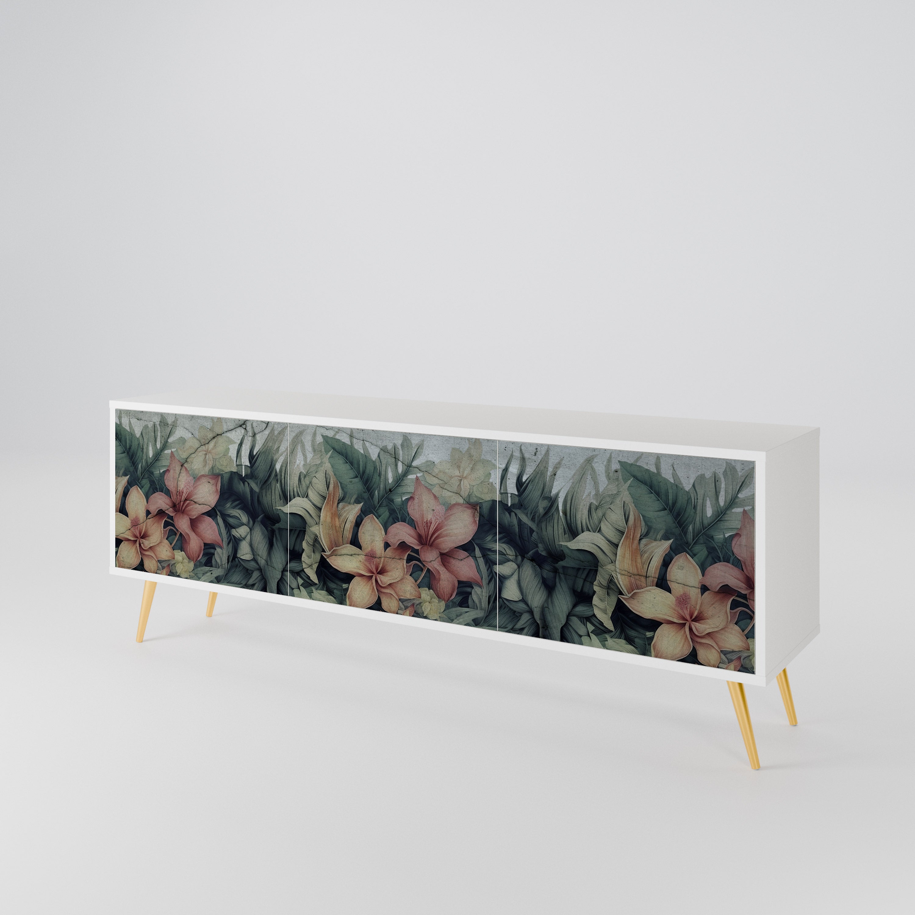 HEAVENLY BLOOM 3-Door TV Cabinet