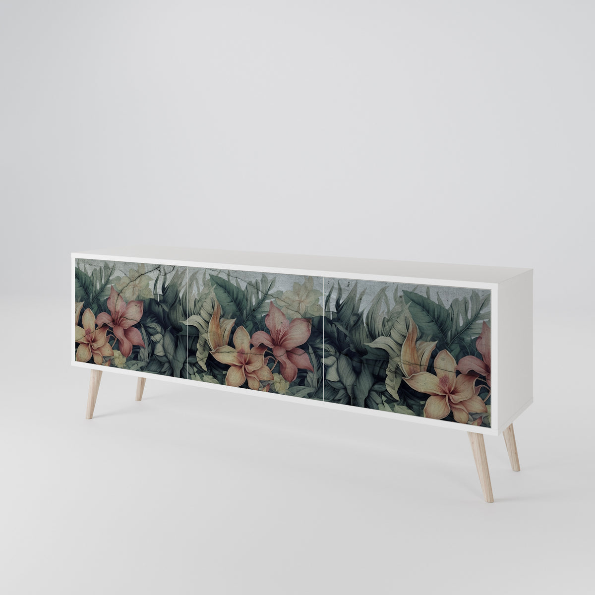 HEAVENLY BLOOM 3-Door TV Cabinet