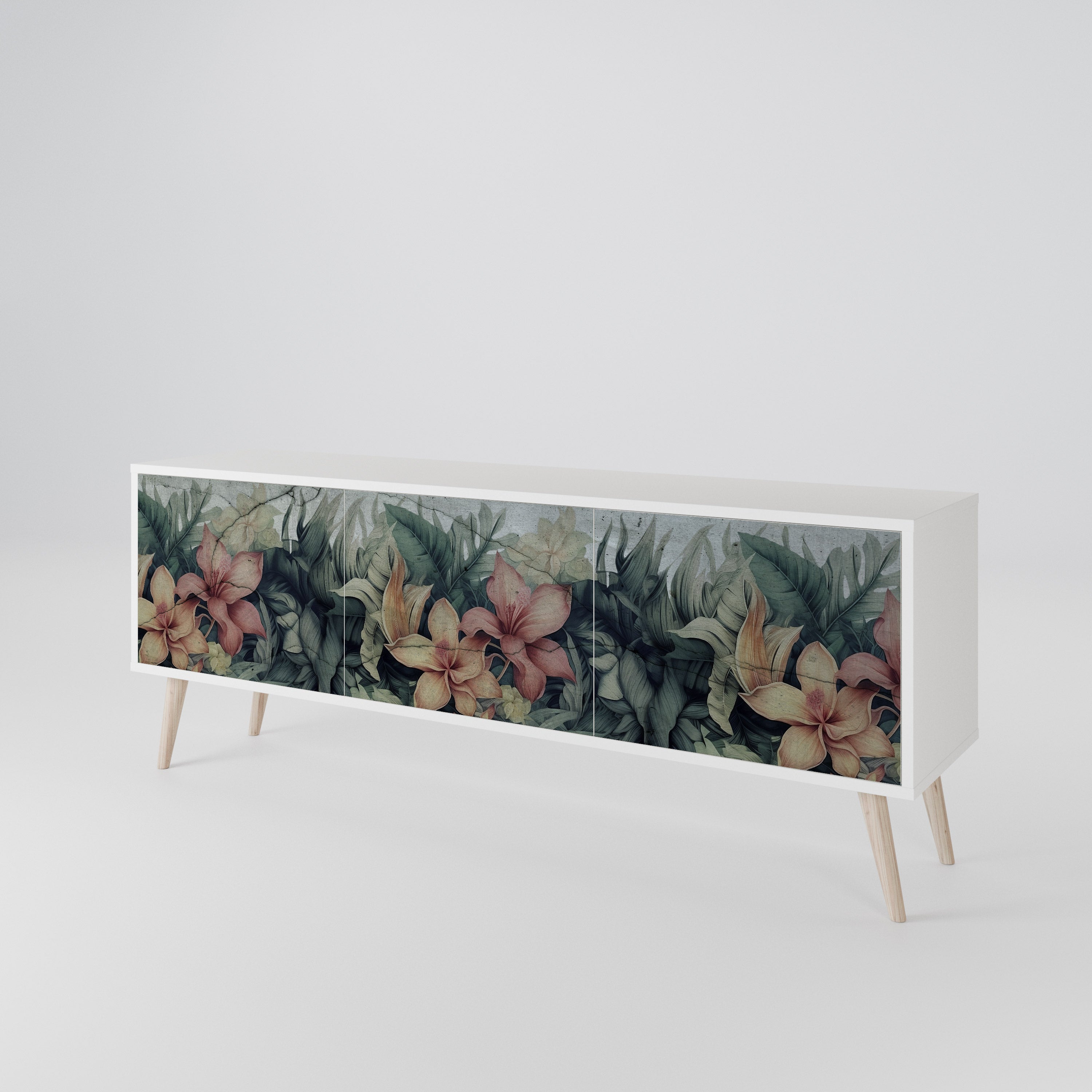 HEAVENLY BLOOM 3-Door TV Cabinet