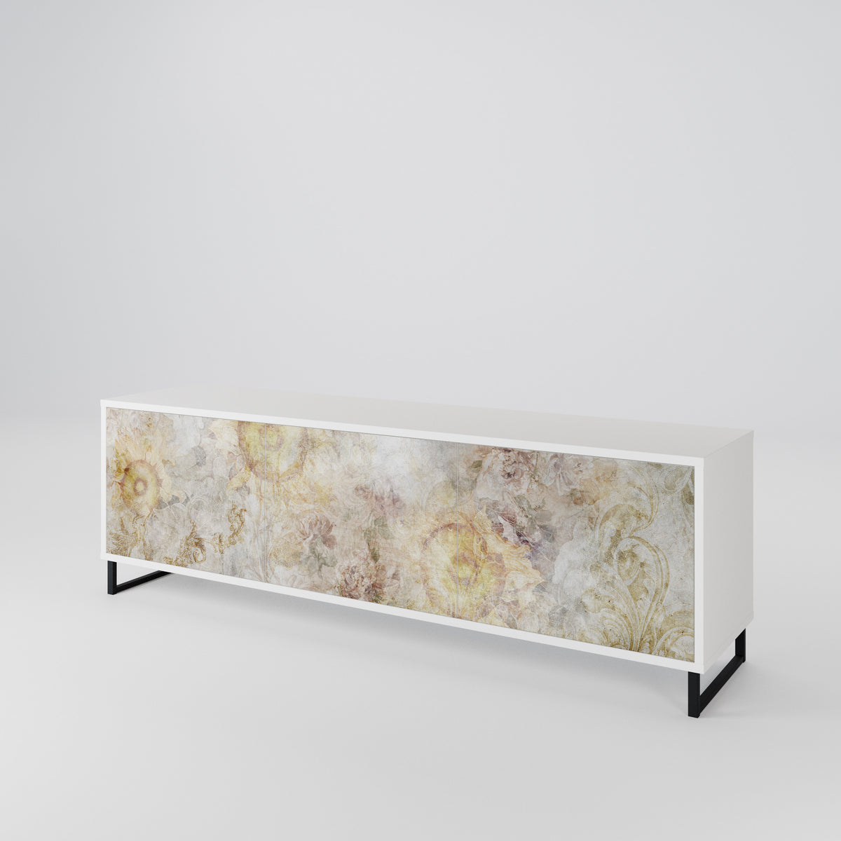 SUNFLOWER BLUR 3-Door TV Cabinet