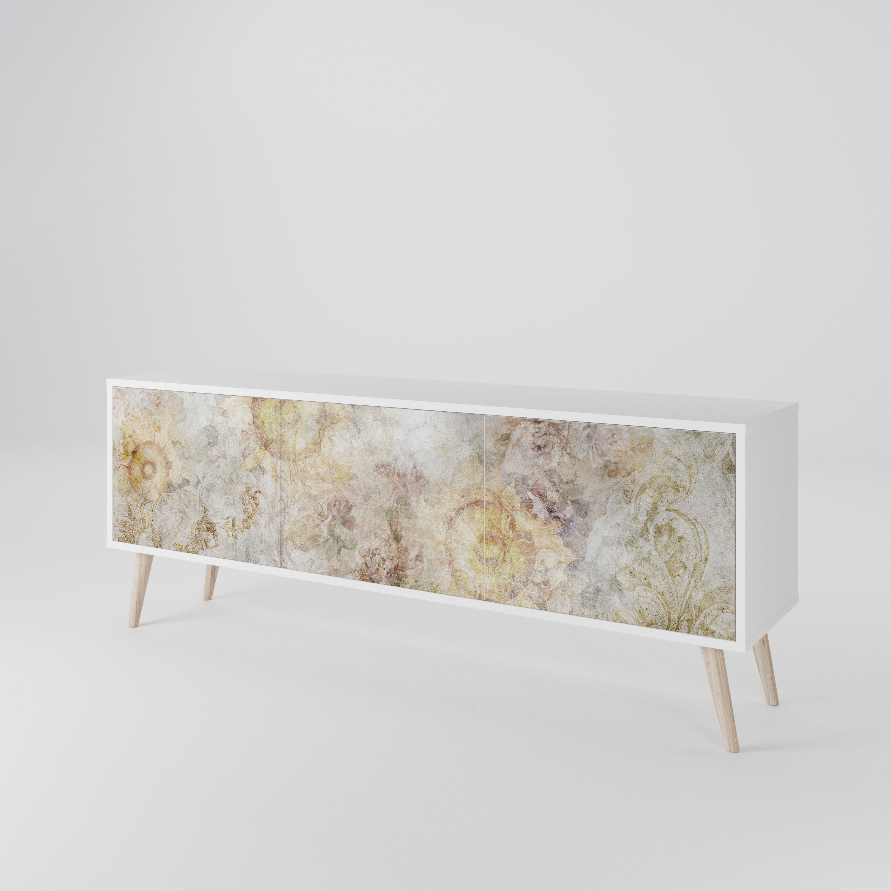 SUNFLOWER BLUR 3-Door TV Cabinet