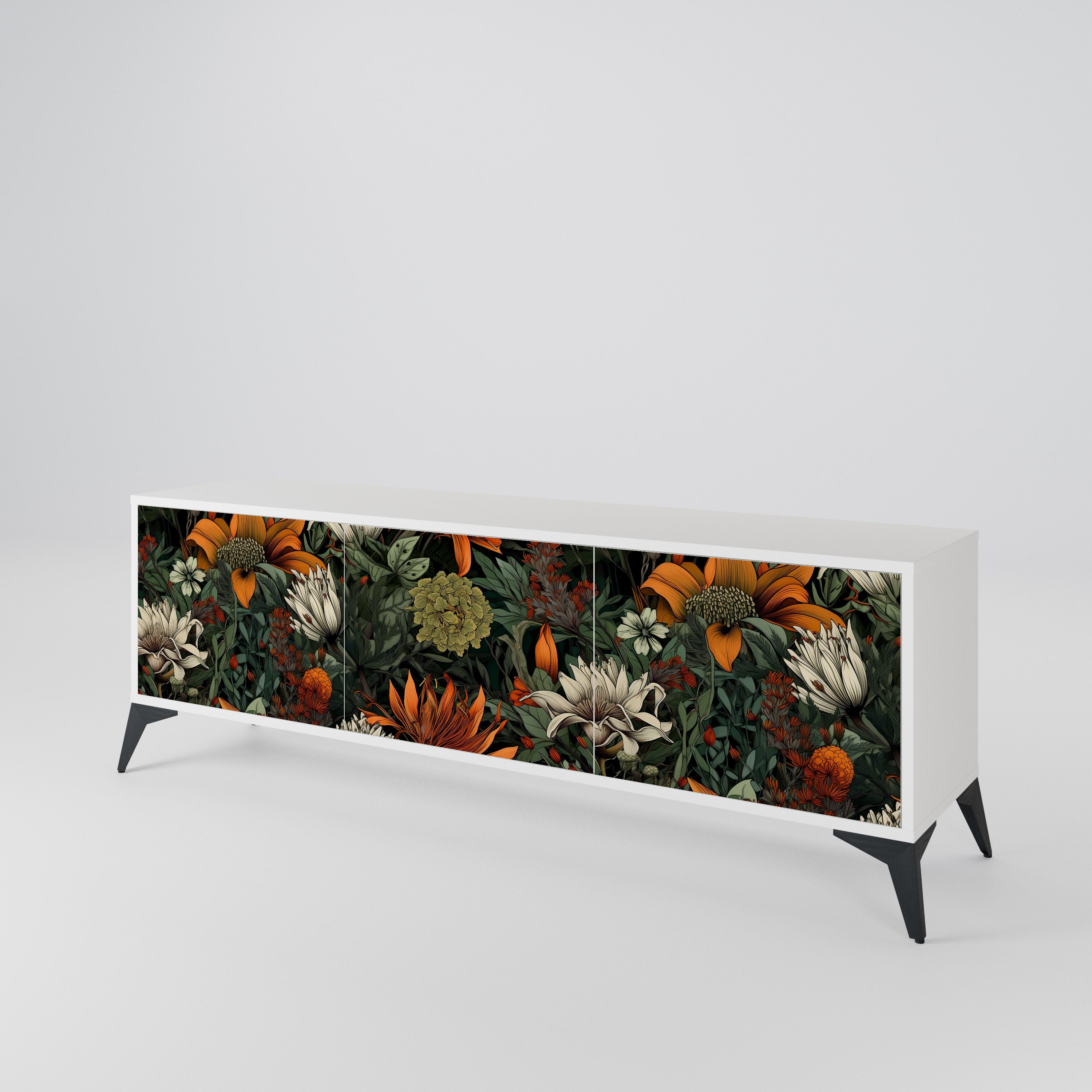 MIDNIGHT SPROUT 3-Door TV Cabinet