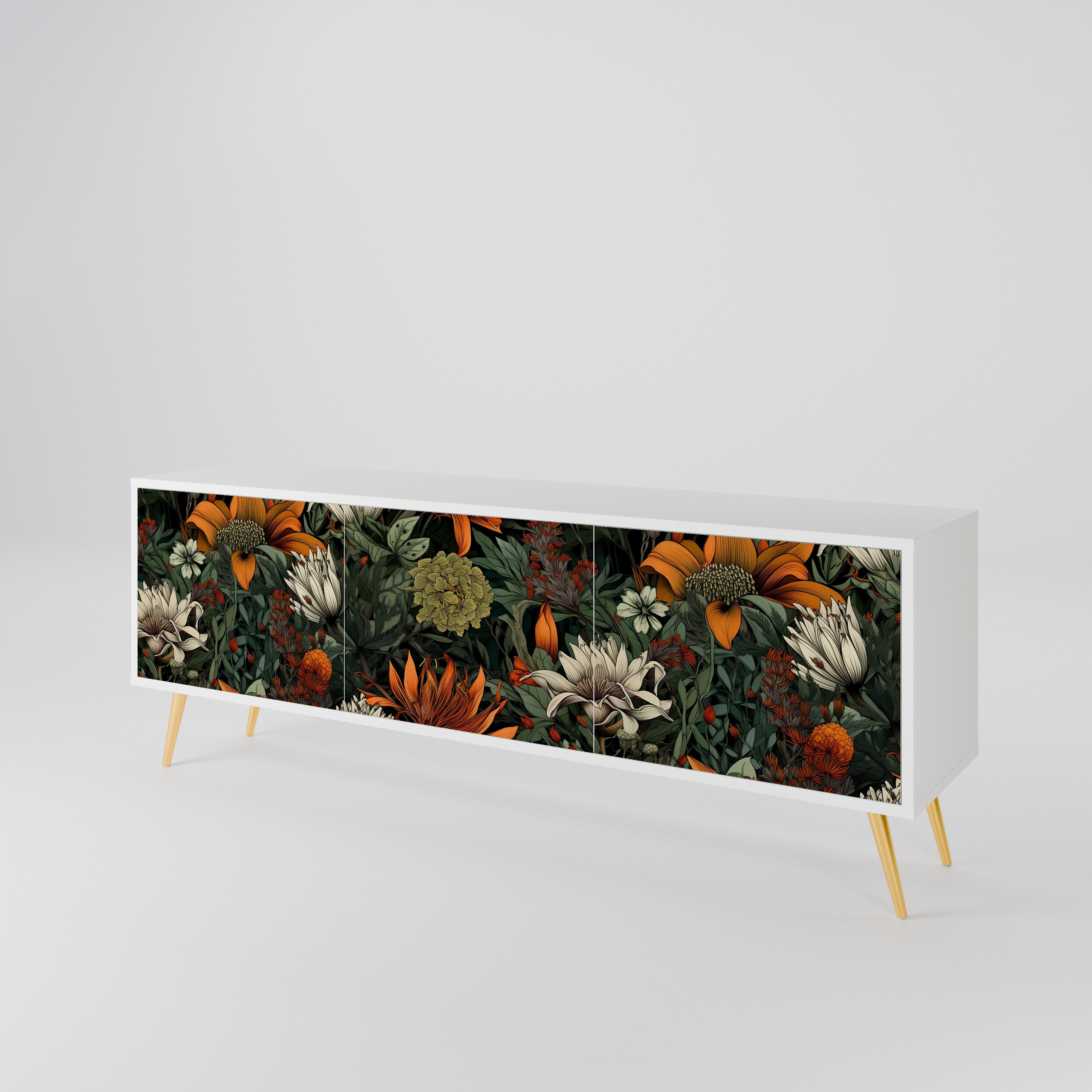 MIDNIGHT SPROUT 3-Door TV Cabinet