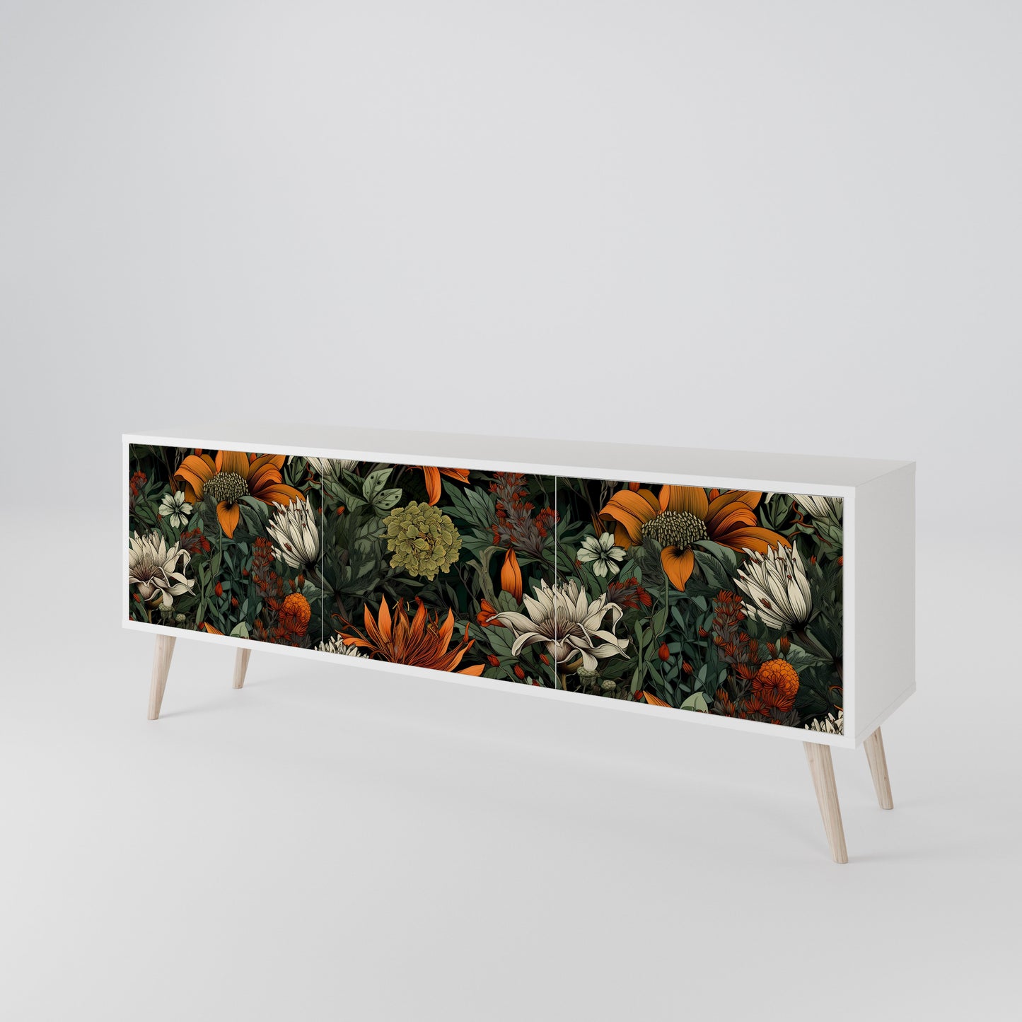 MIDNIGHT SPROUT 3-Door TV Cabinet