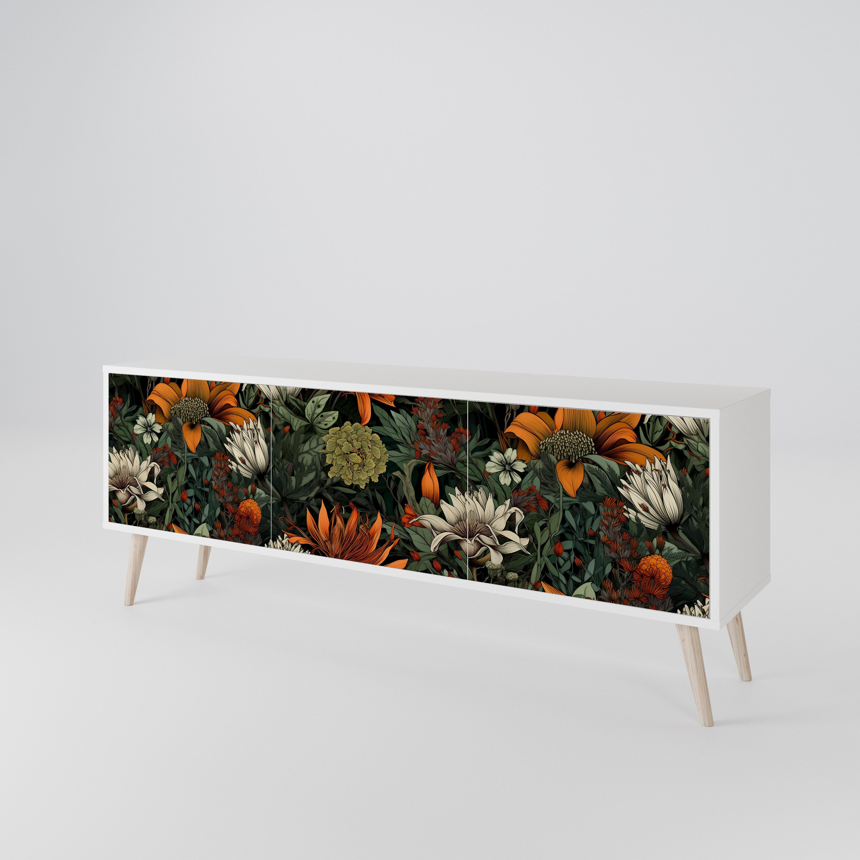 MIDNIGHT SPROUT 3-Door TV Cabinet