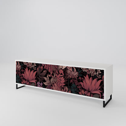 FLORAL WHISPER 3-Door TV Cabinet