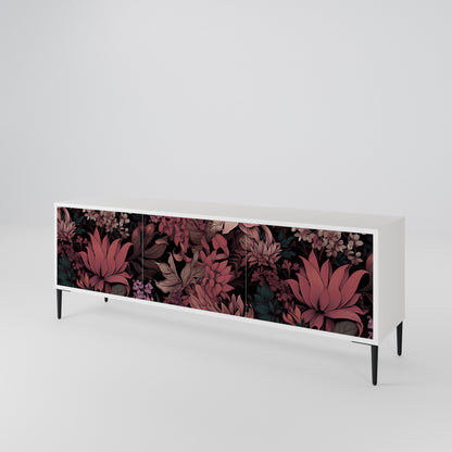 FLORAL WHISPER 3-Door TV Cabinet