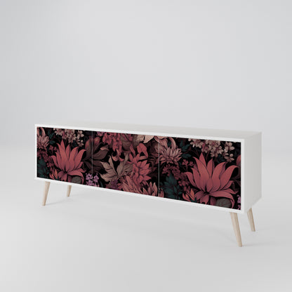 FLORAL WHISPER 3-Door TV Cabinet
