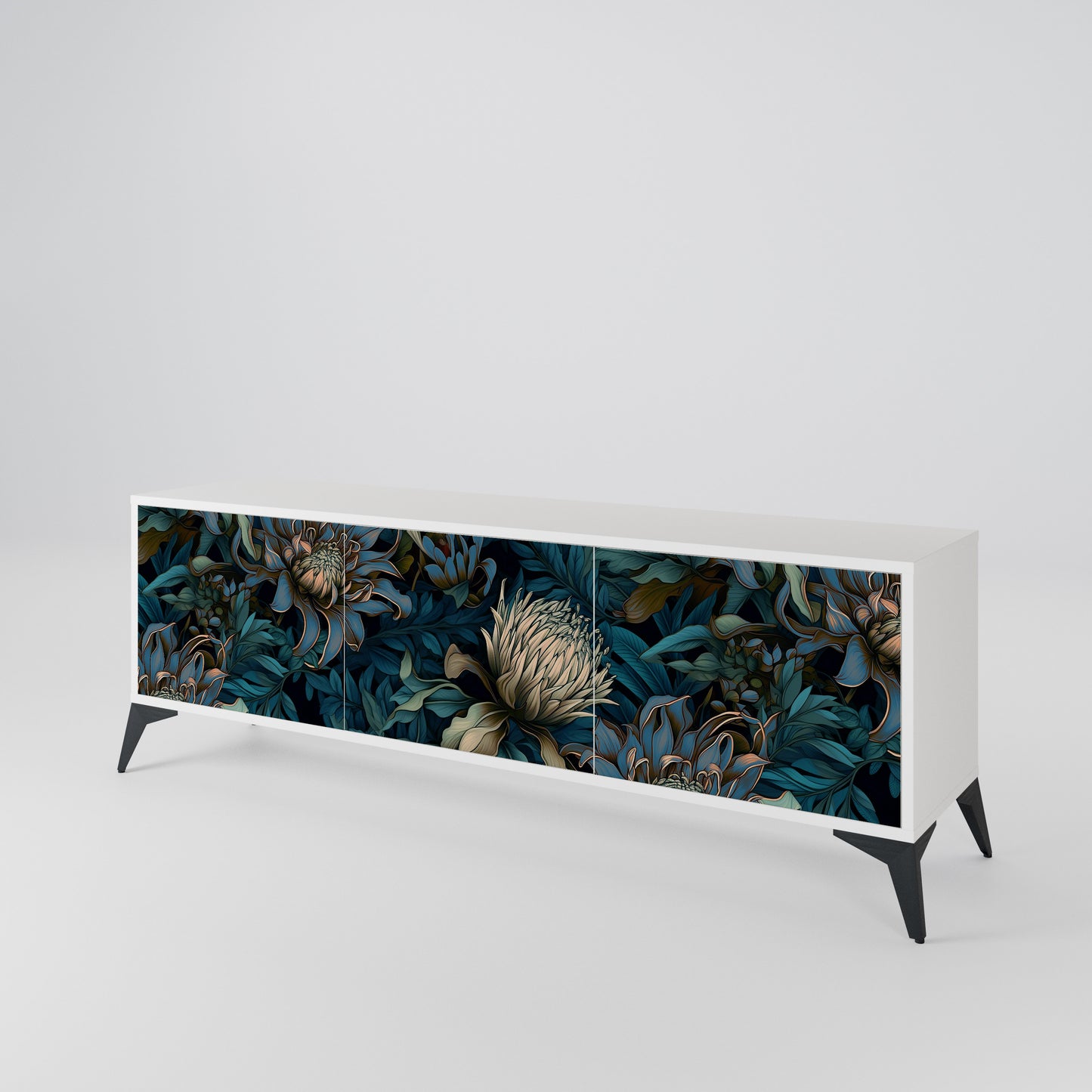 TWILIGHT BLOOM 3-Door TV Cabinet