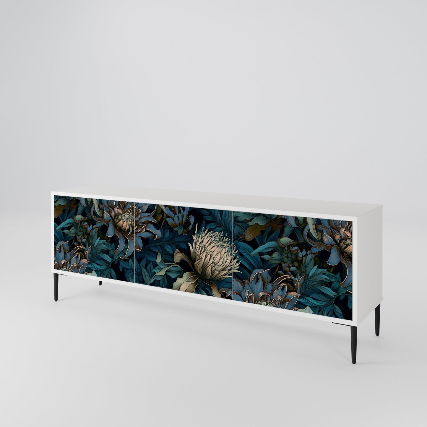 TWILIGHT BLOOM 3-Door TV Cabinet