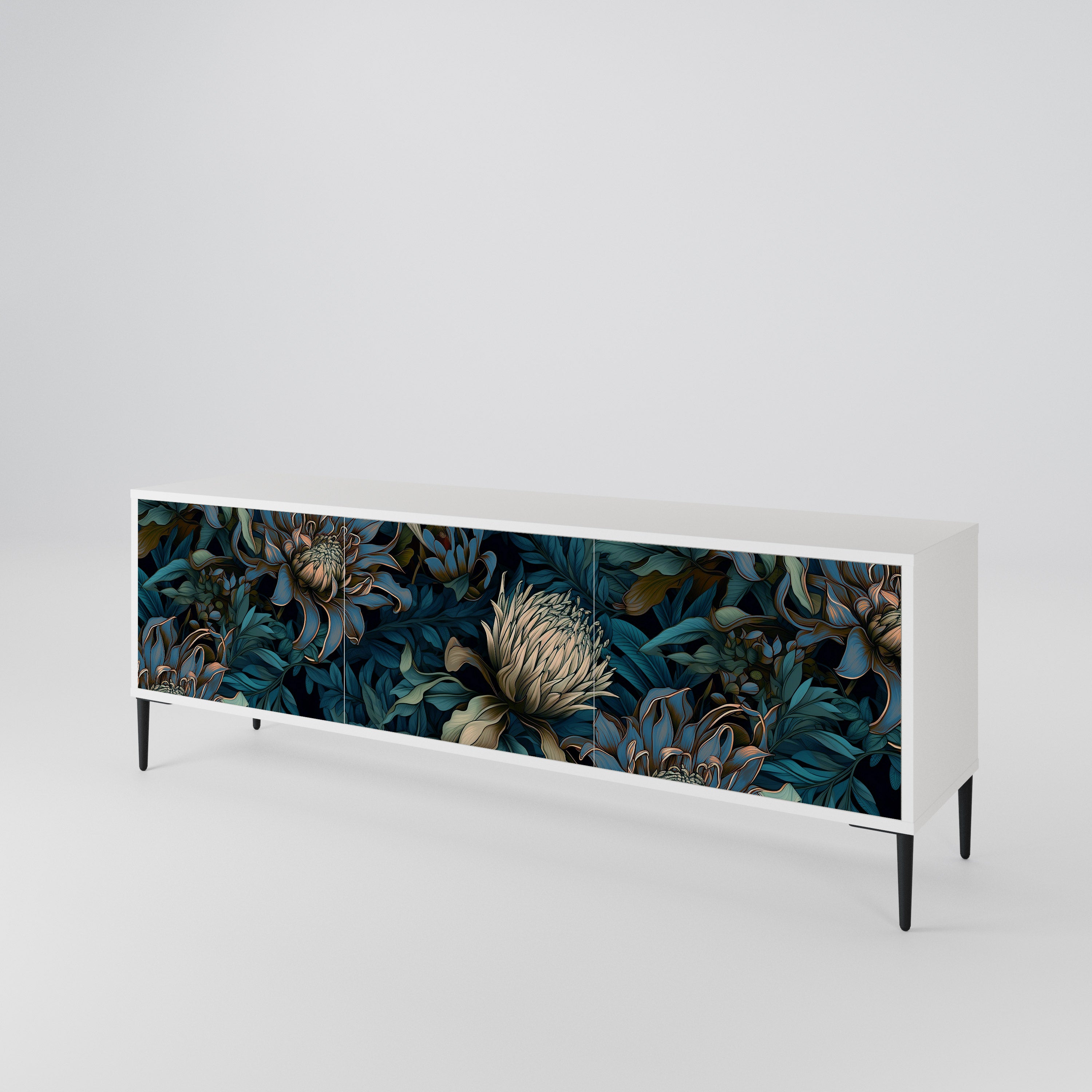 TWILIGHT BLOOM 3-Door TV Cabinet