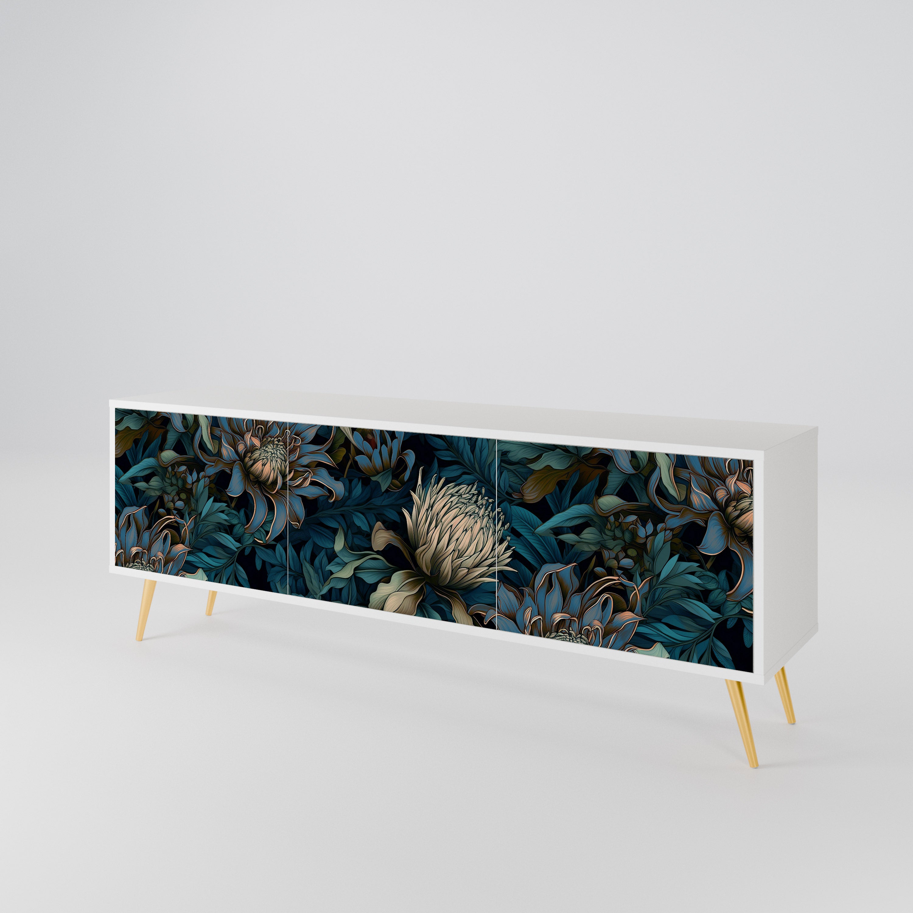 TWILIGHT BLOOM 3-Door TV Cabinet