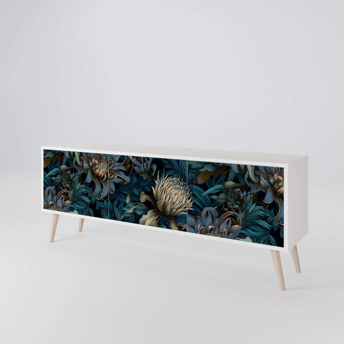 TWILIGHT BLOOM 3-Door TV Cabinet