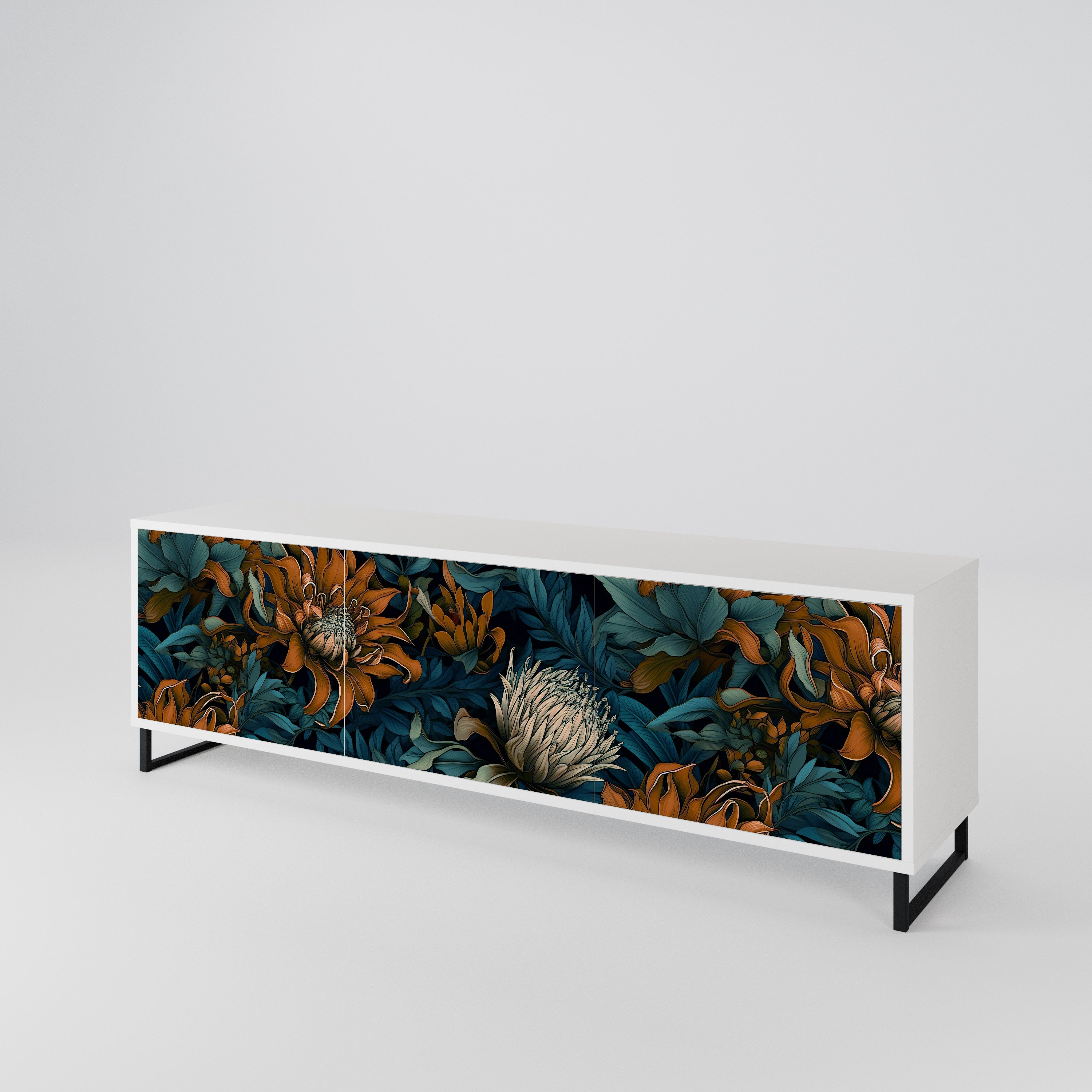 MORNING BLOOM 3-Door TV Cabinet