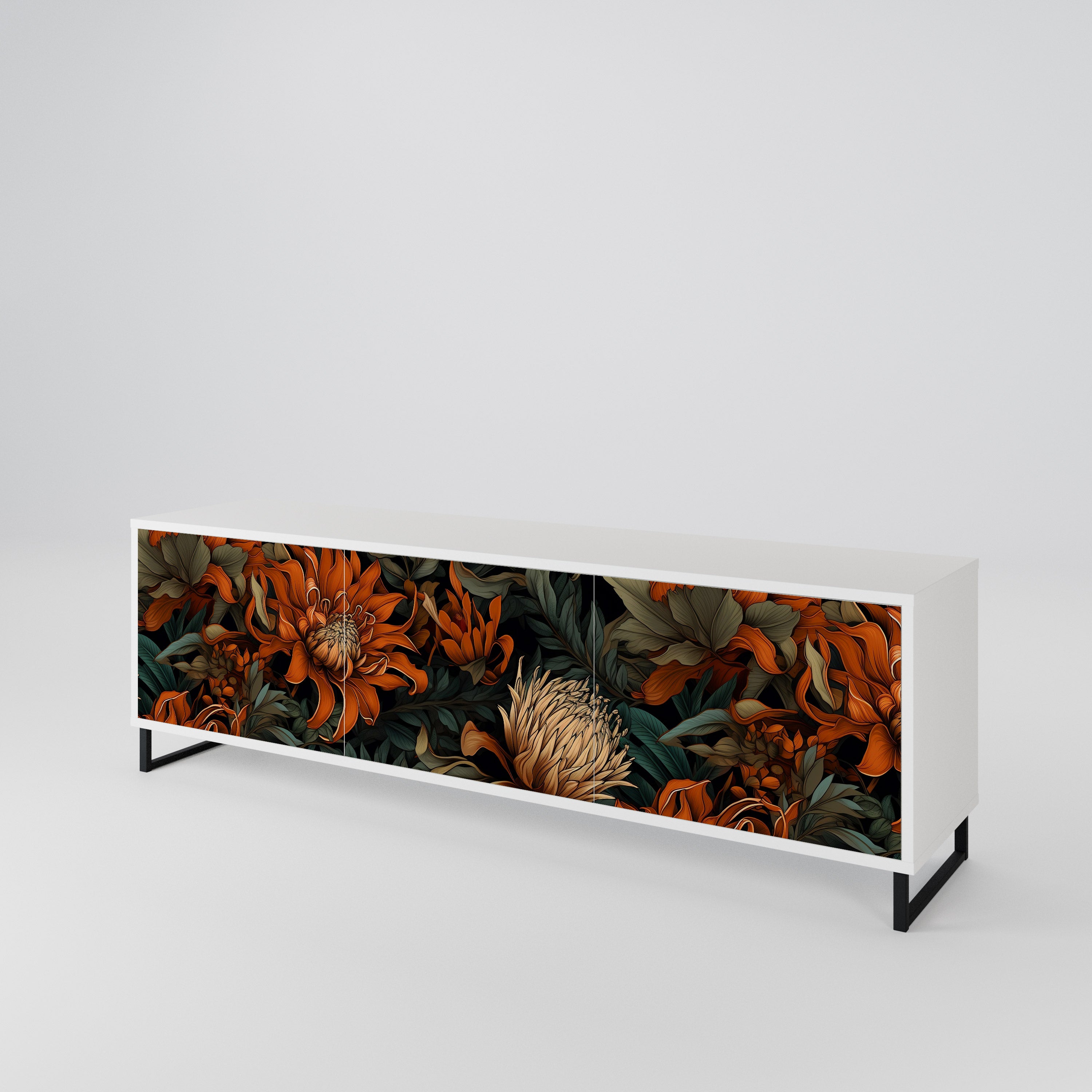 DAWN BLOOM 3-Door TV Cabinet