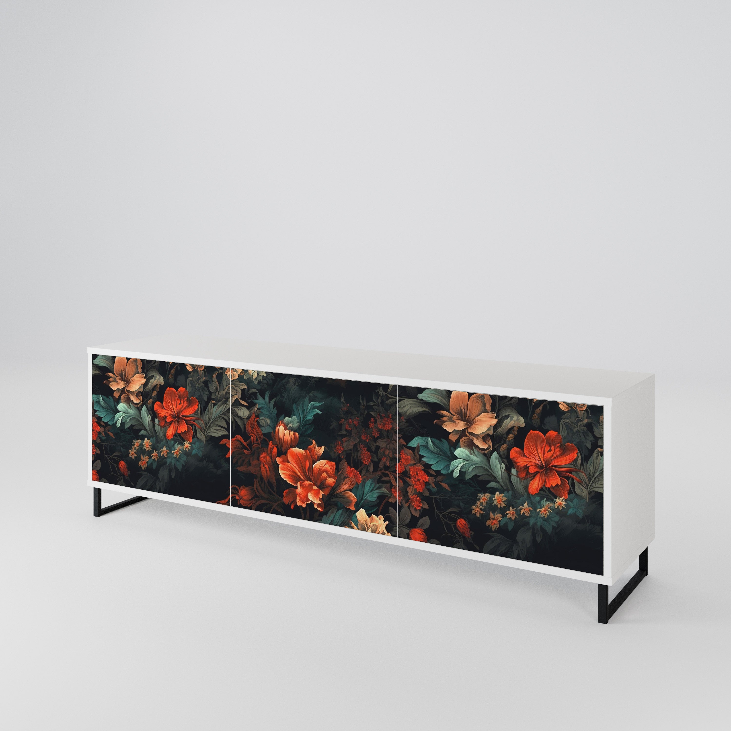 IMAGINARY BLOSSOM 3-Door TV Cabinet