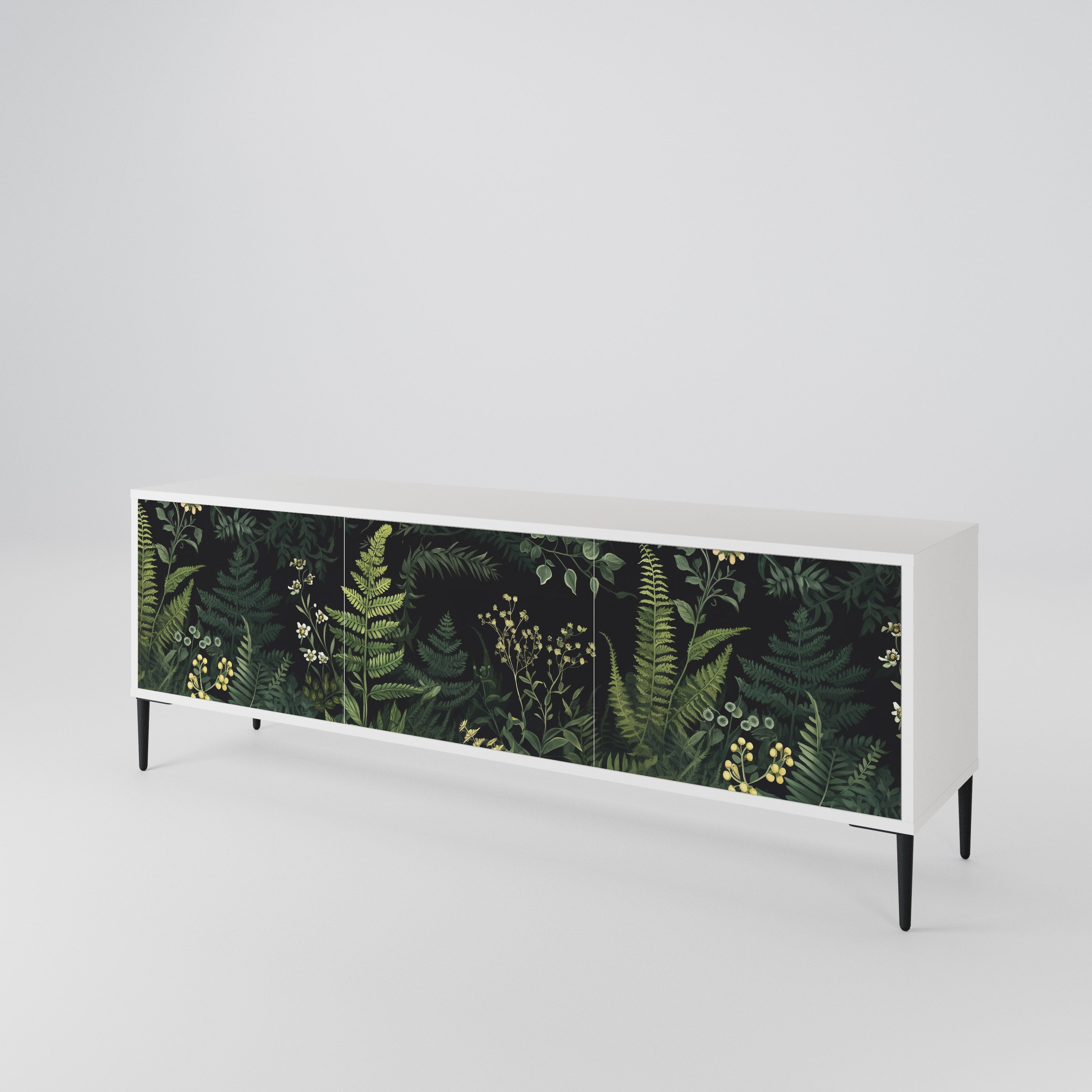 FERN FLOWERS 3-Door TV Cabinet