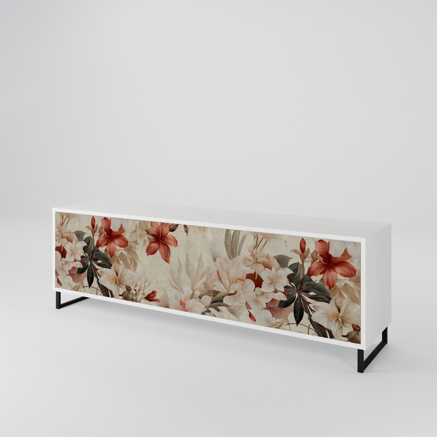 PETAL HARMONY 3-Door TV Cabinet