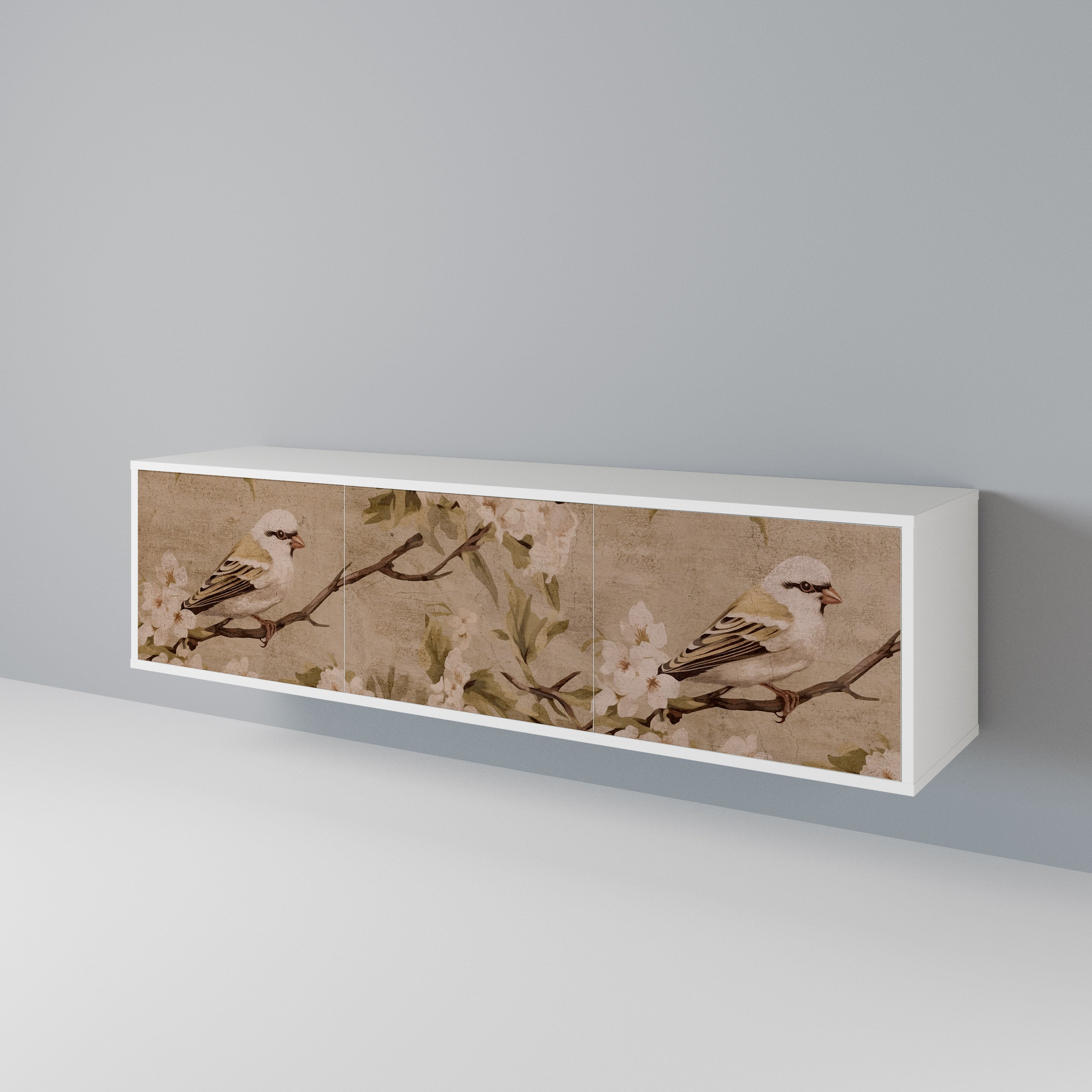PETAL DISTINGUISH 3-Door TV Cabinet
