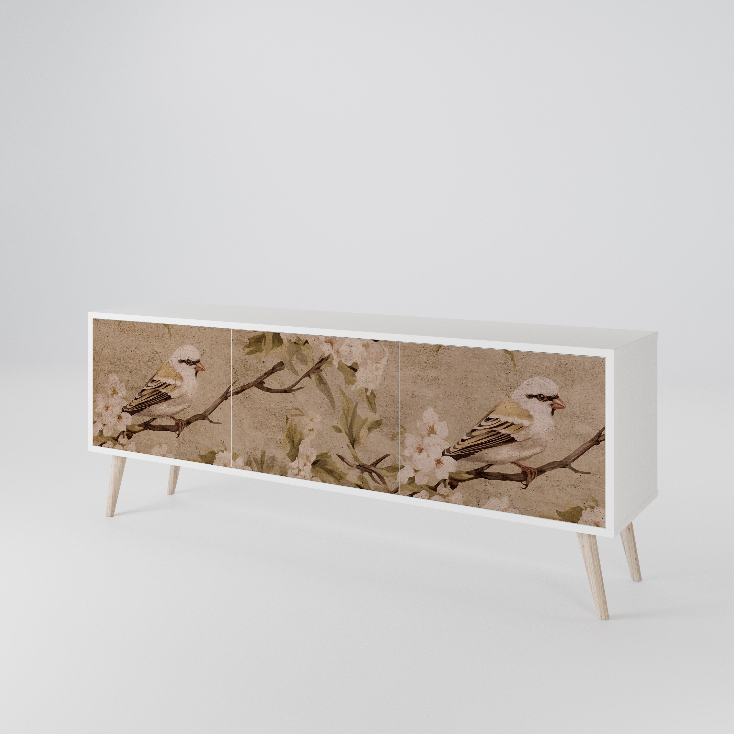 PETAL DISTINGUISH 3-Door TV Cabinet