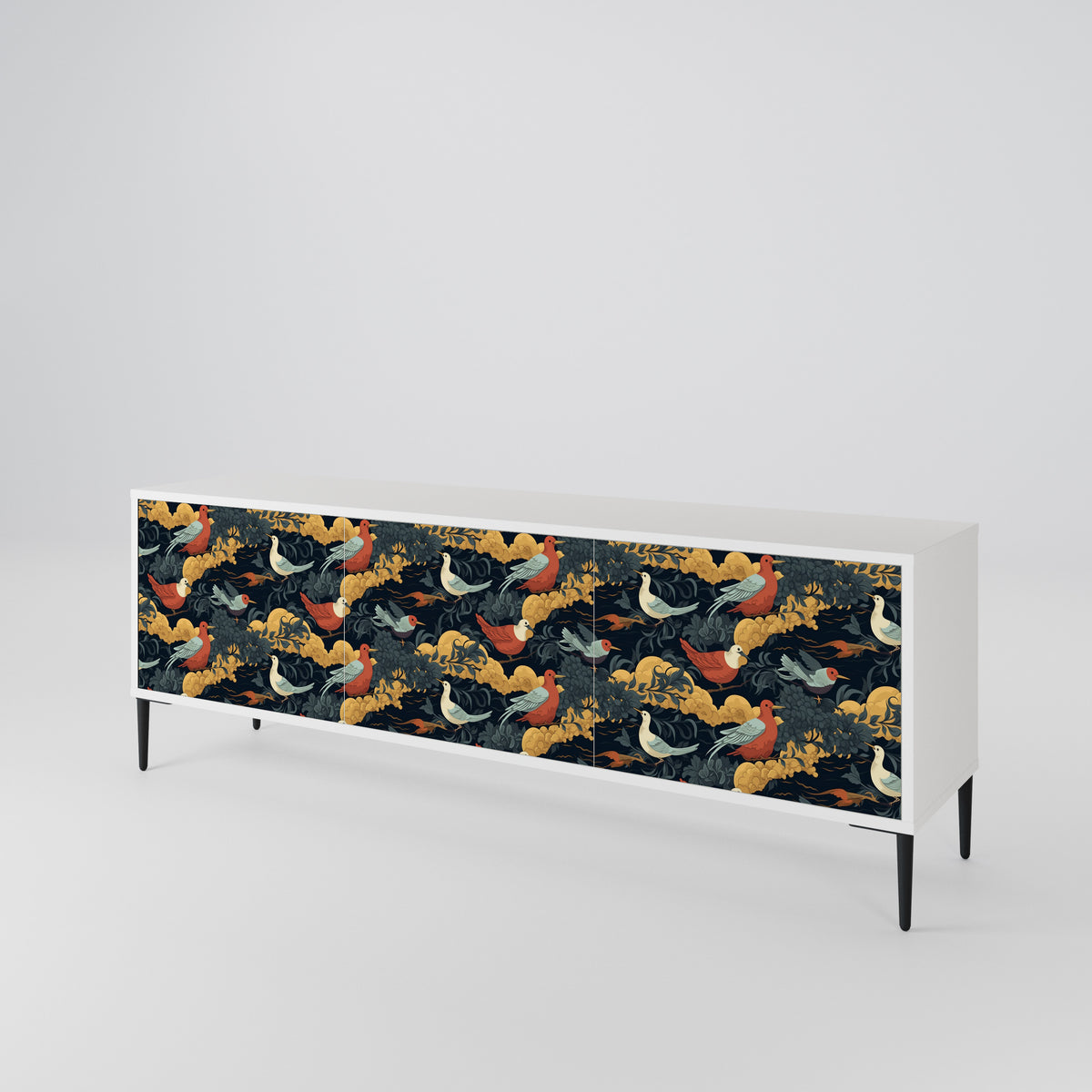 FOWLY DAZE 3-Door TV Cabinet