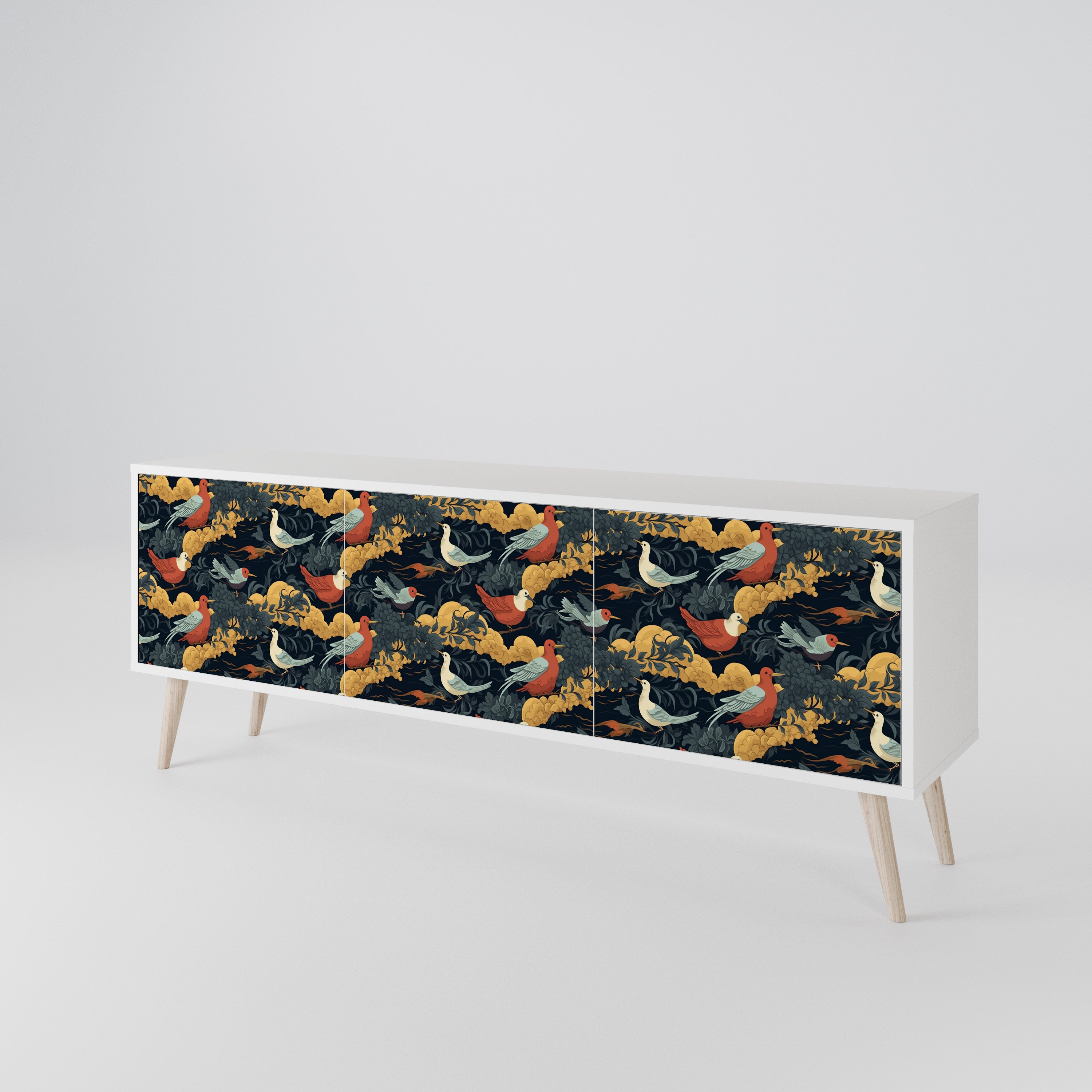 FOWLY DAZE 3-Door TV Cabinet