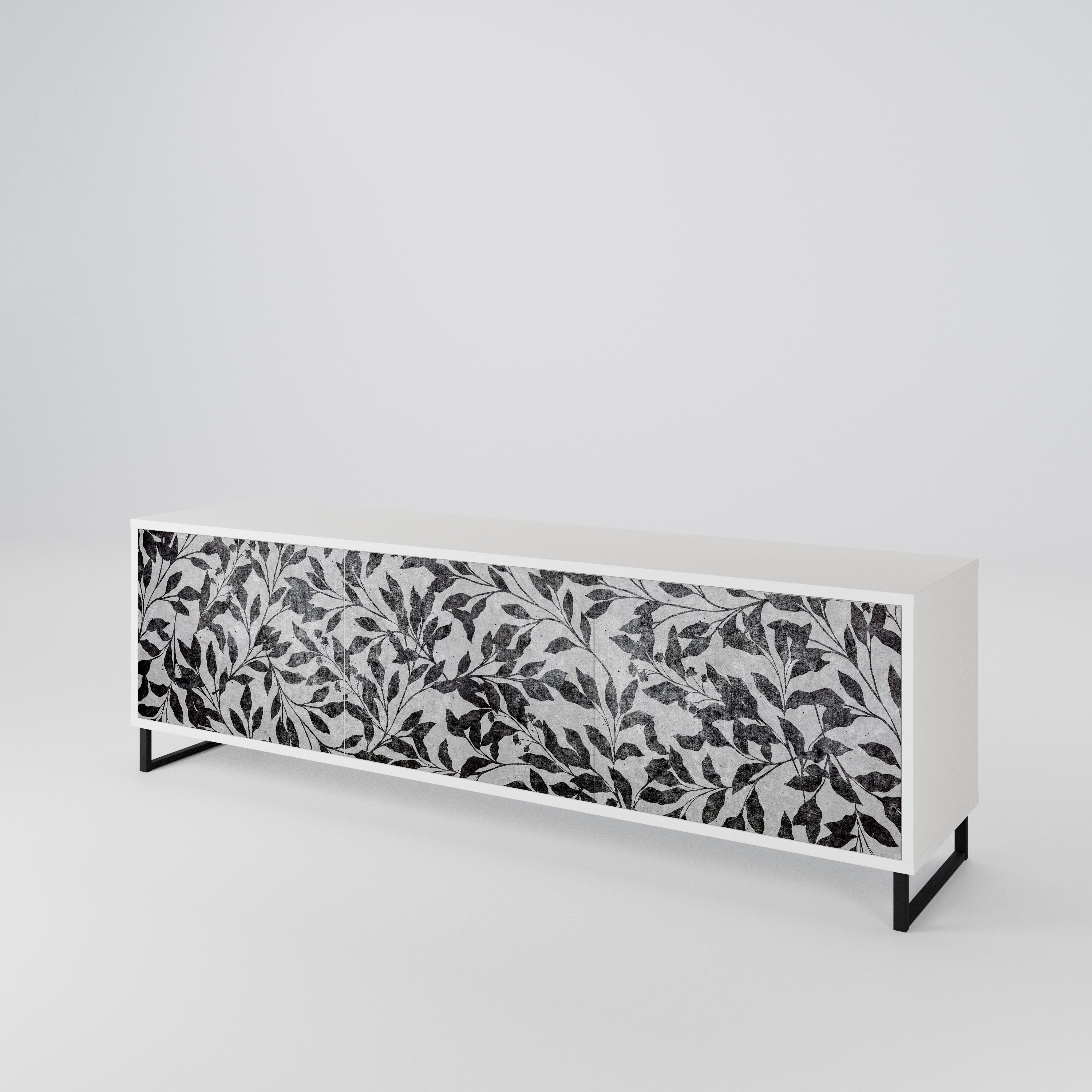 CHARCOAL SPROUT 3-Door TV Cabinet