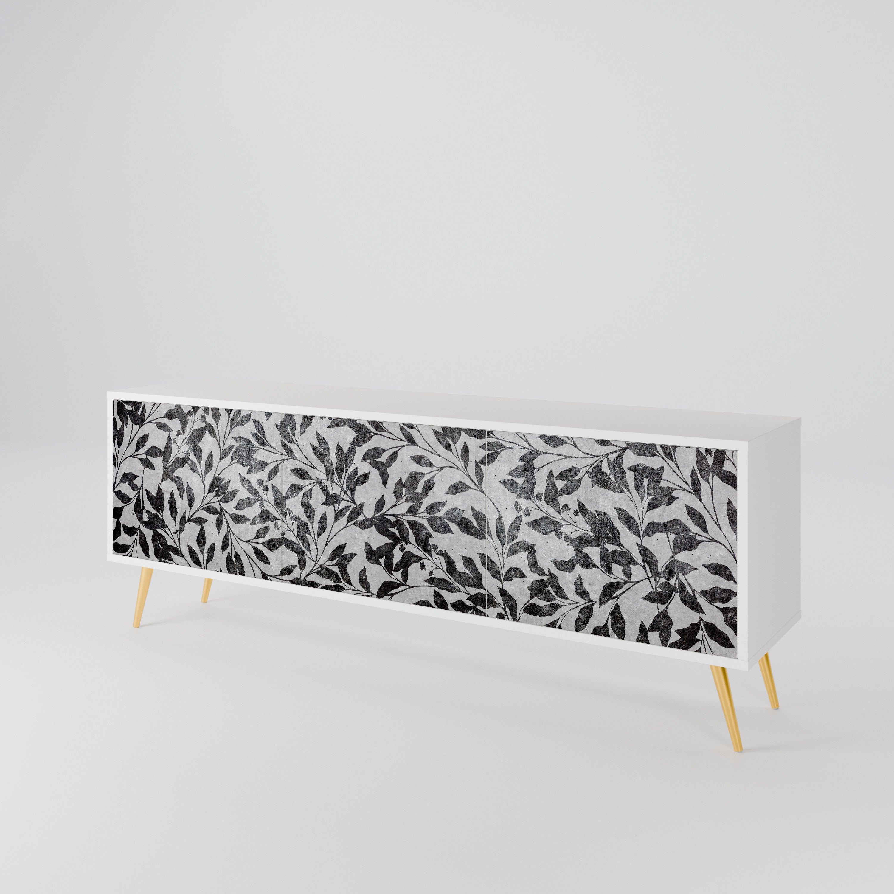 CHARCOAL SPROUT 3-Door TV Cabinet
