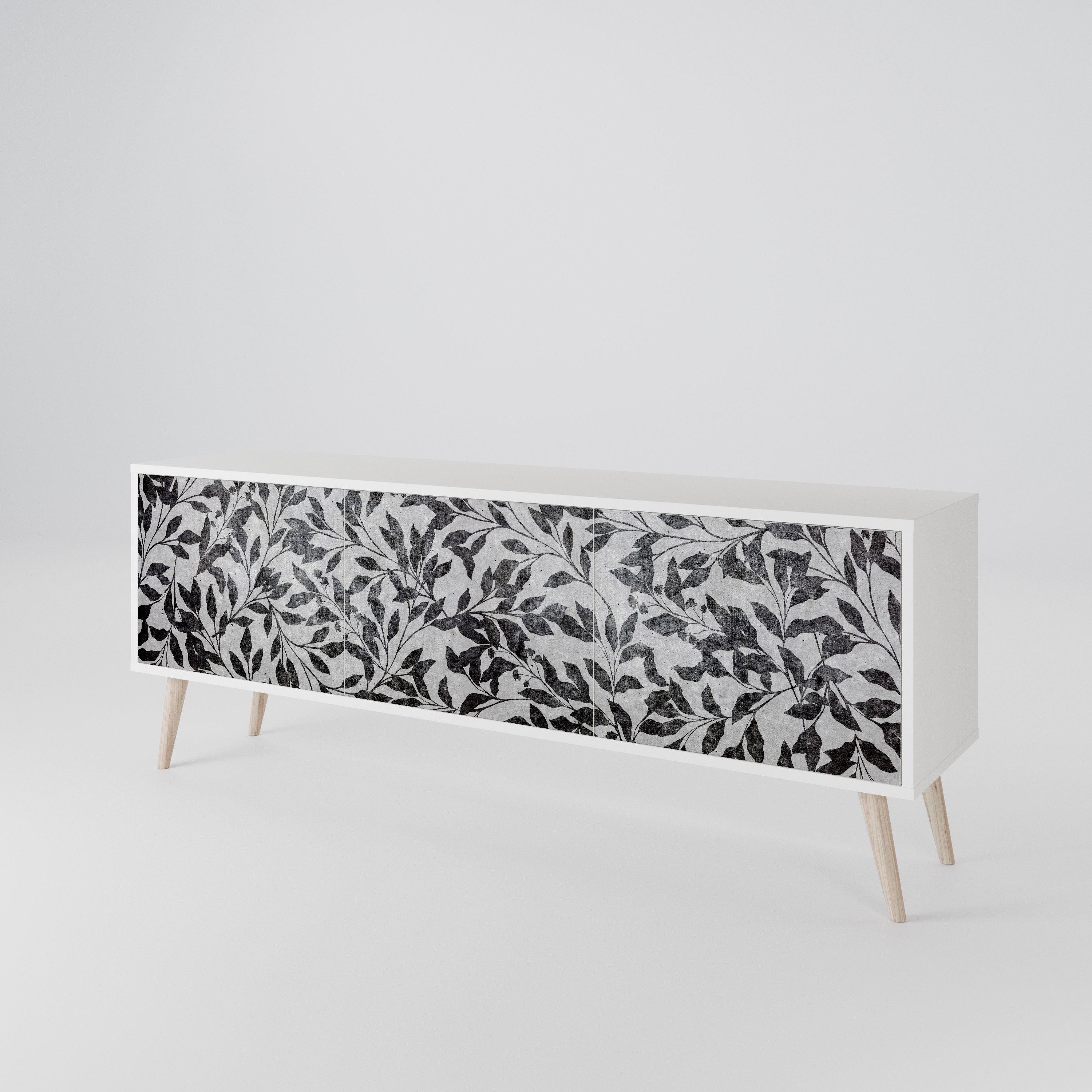 CHARCOAL SPROUT 3-Door TV Cabinet
