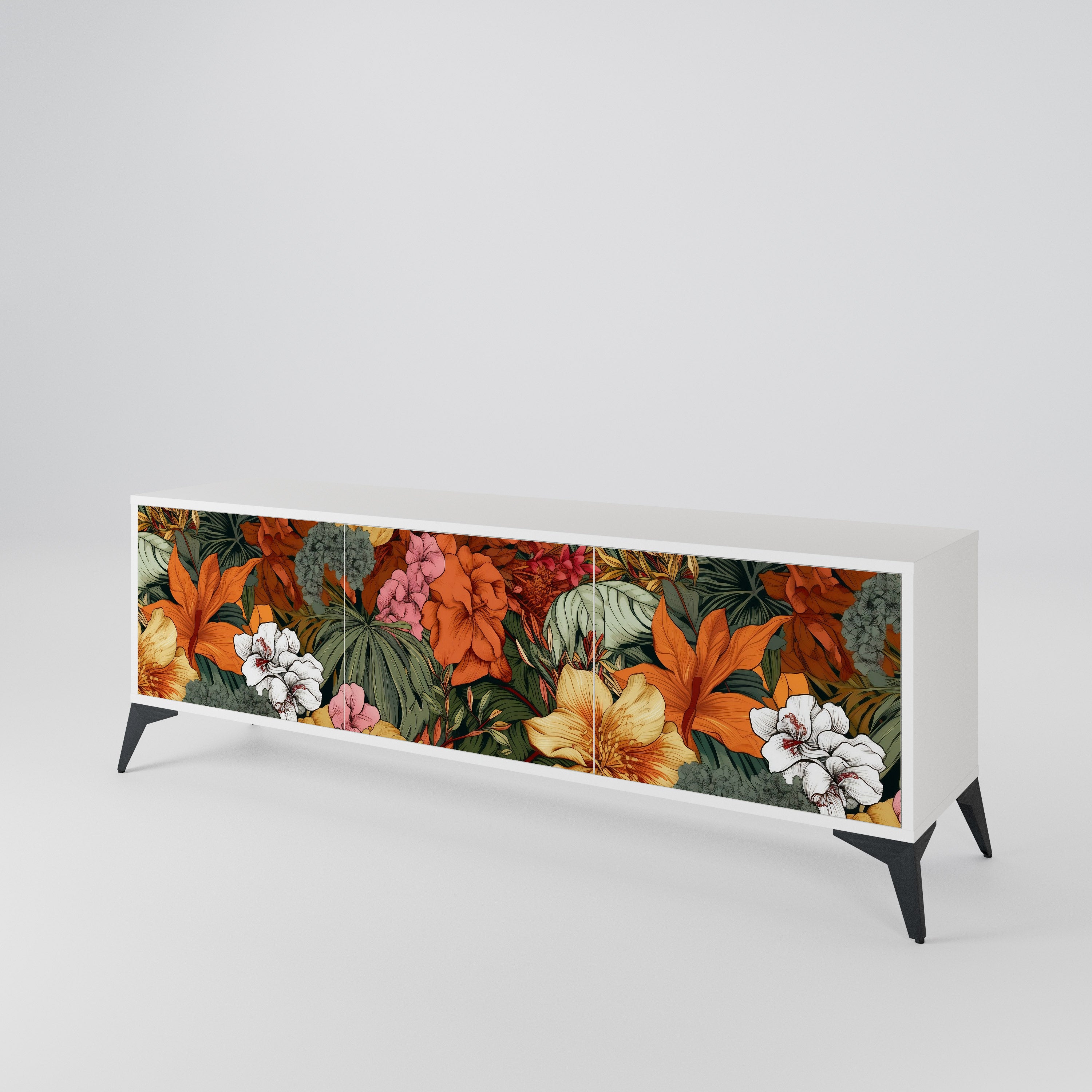 RADIANT FLORA 3-Door TV Cabinet