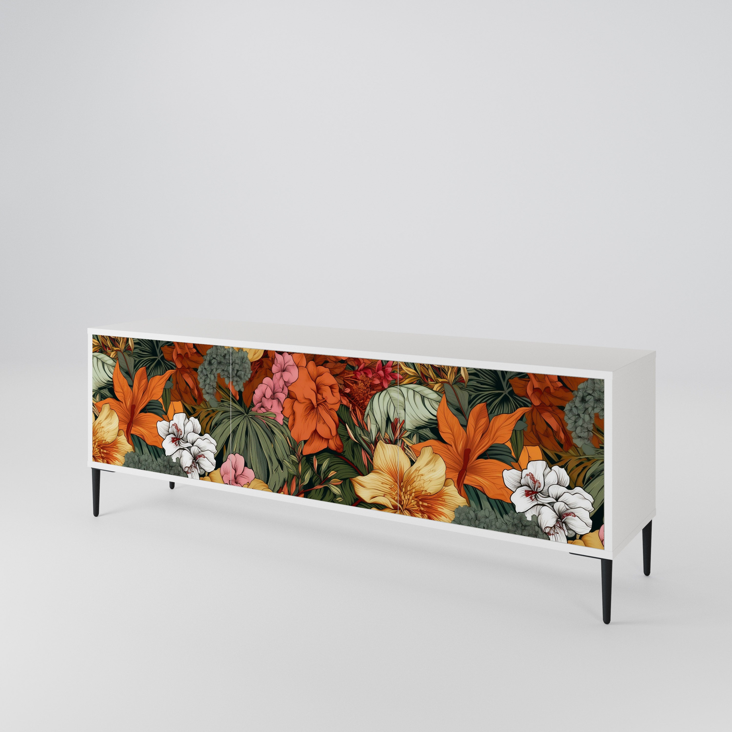 RADIANT FLORA 3-Door TV Cabinet