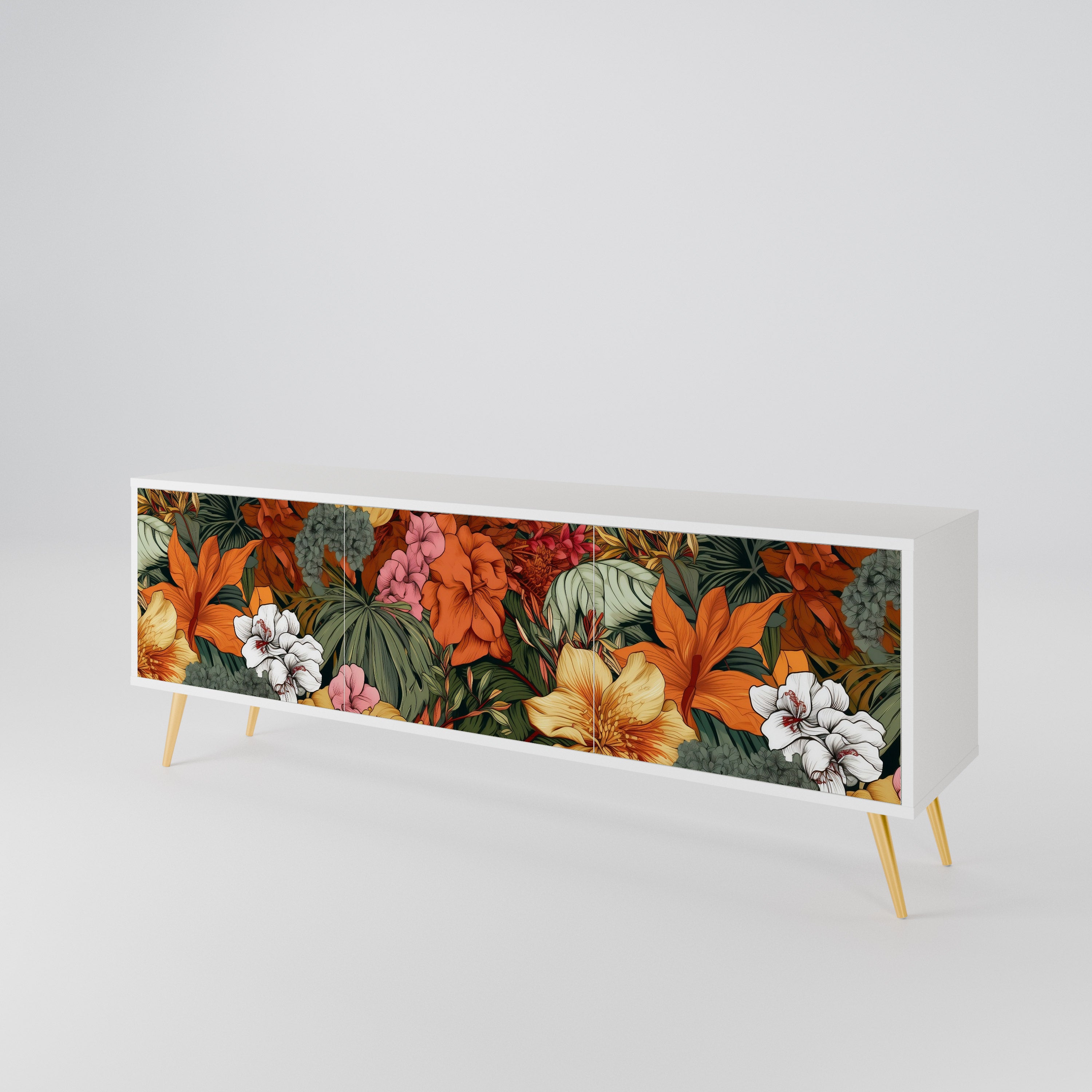 RADIANT FLORA 3-Door TV Cabinet