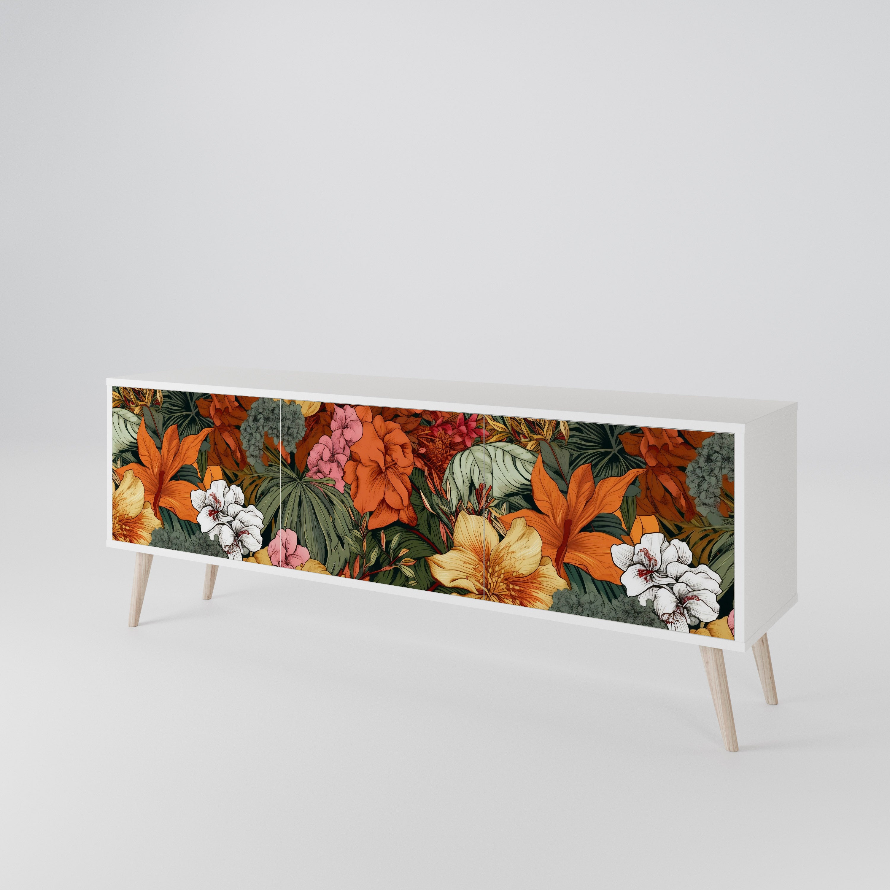 RADIANT FLORA 3-Door TV Cabinet