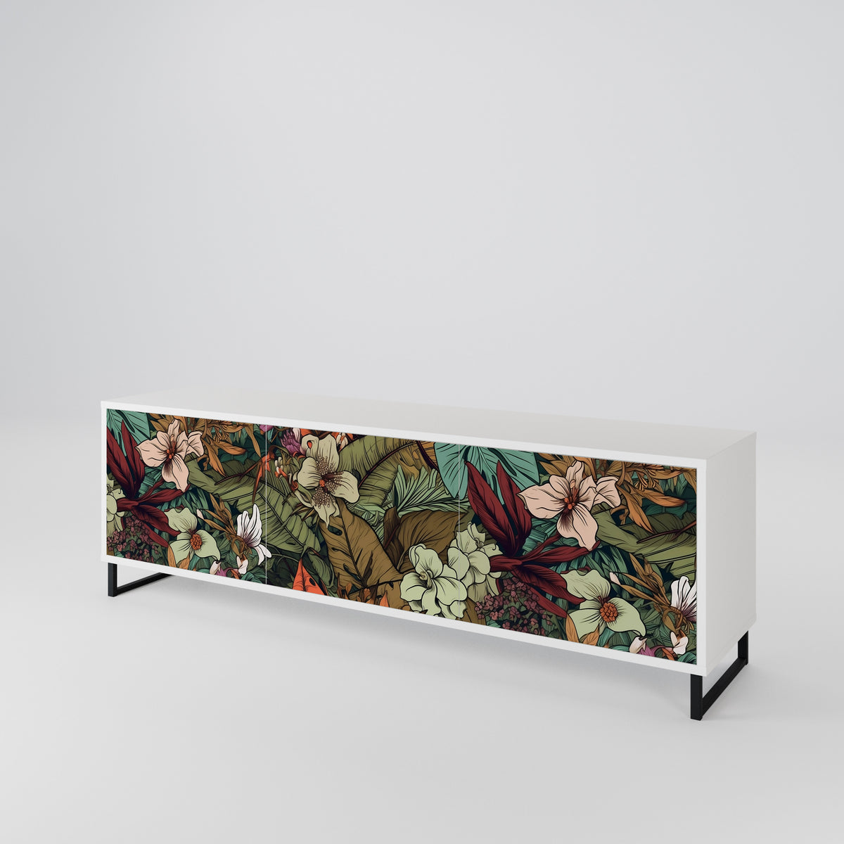 BOTANICAL EMERGENCE 3-Door TV Cabinet