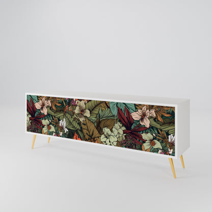 BOTANICAL EMERGENCE 3-Door TV Cabinet