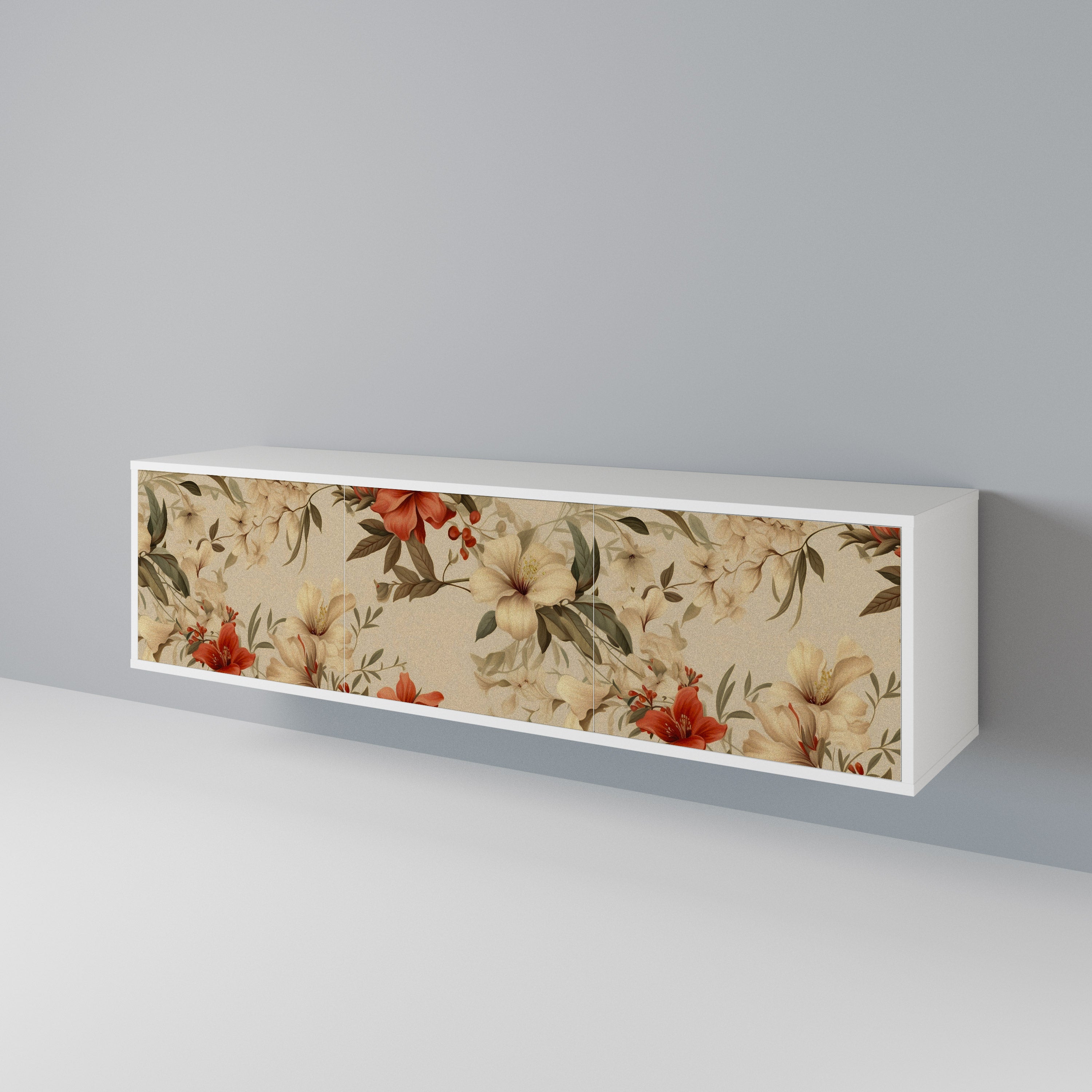 BLOOMING HARMONY 3-Door TV Cabinet