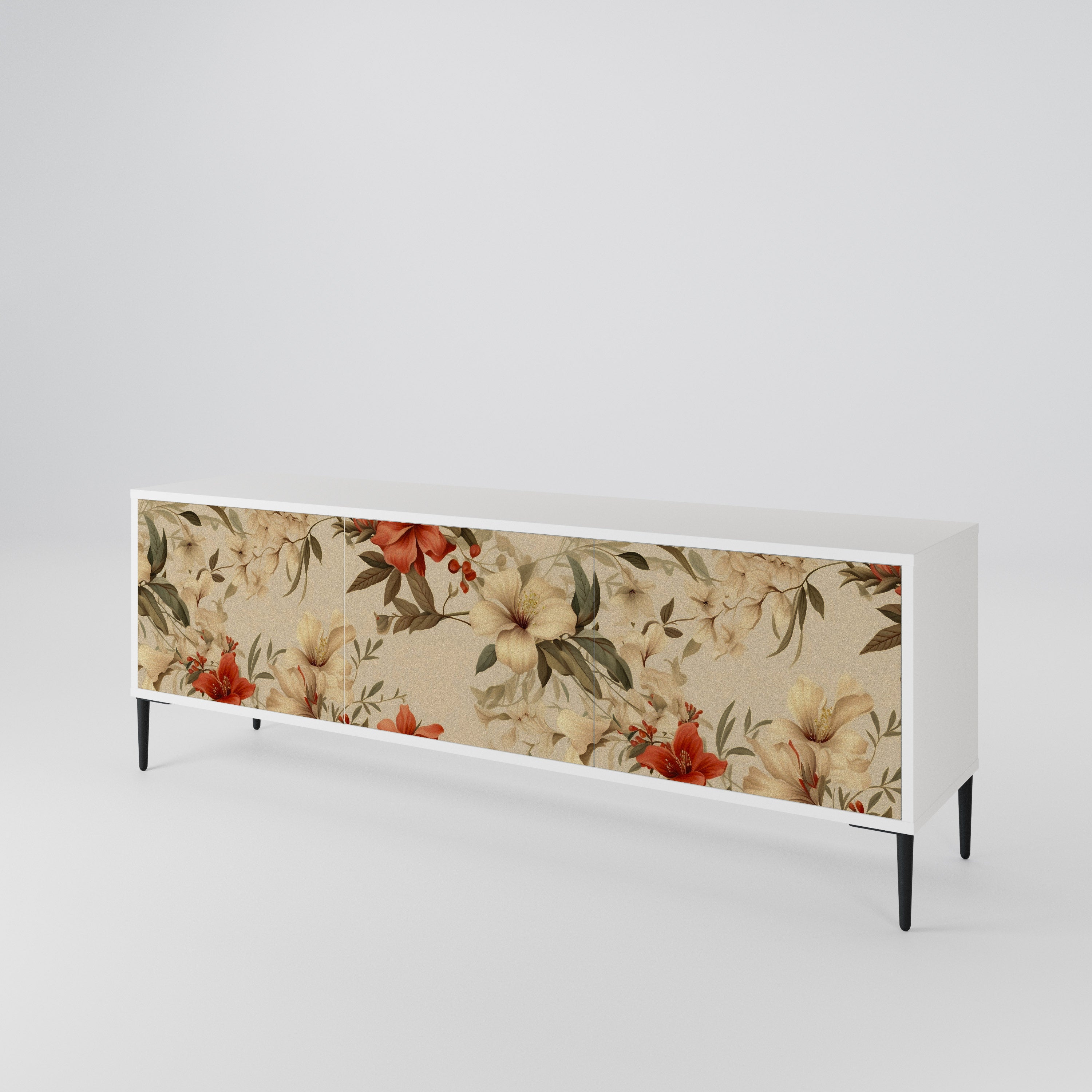BLOOMING HARMONY 3-Door TV Cabinet