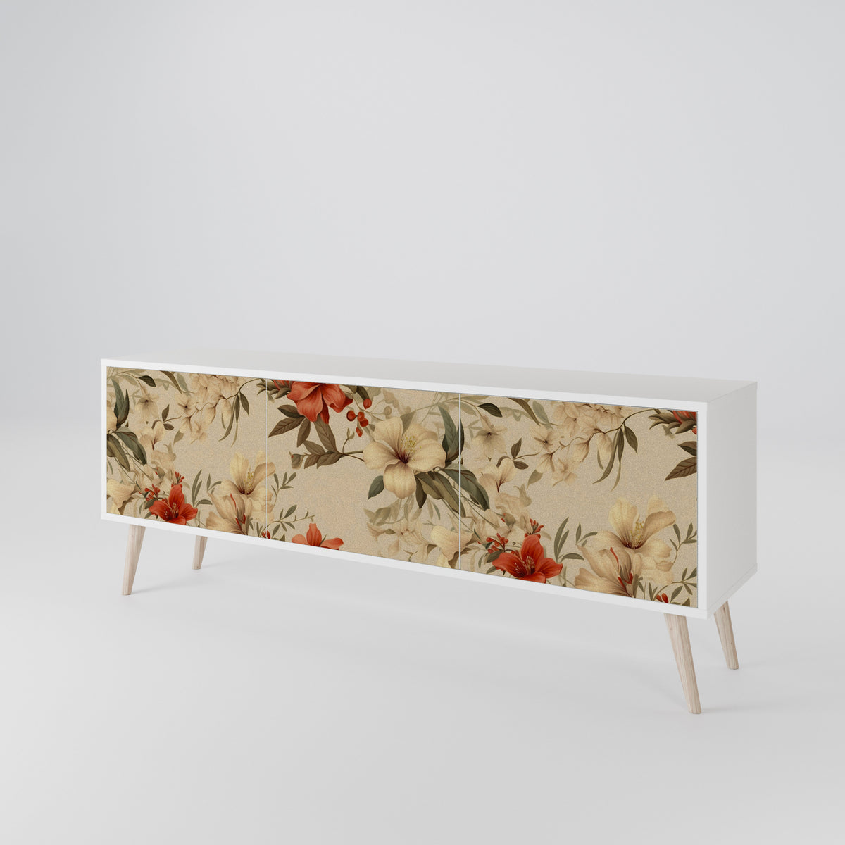 BLOOMING HARMONY 3-Door TV Cabinet