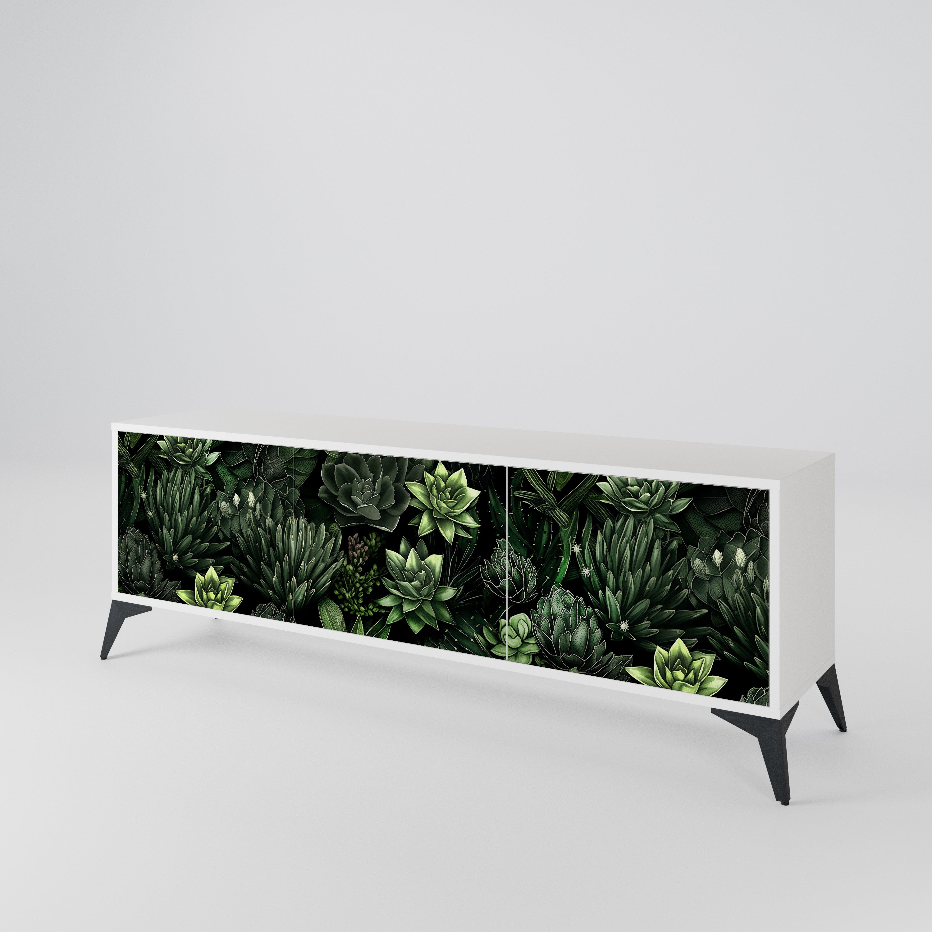 SUCCULENT JUNGLE 3-Door TV Cabinet