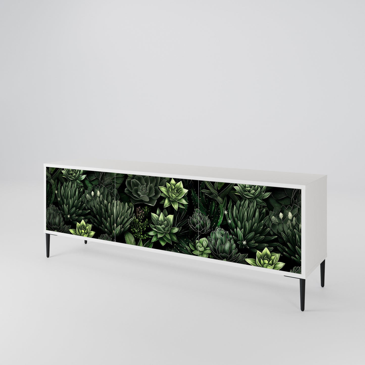 SUCCULENT JUNGLE 3-Door TV Cabinet