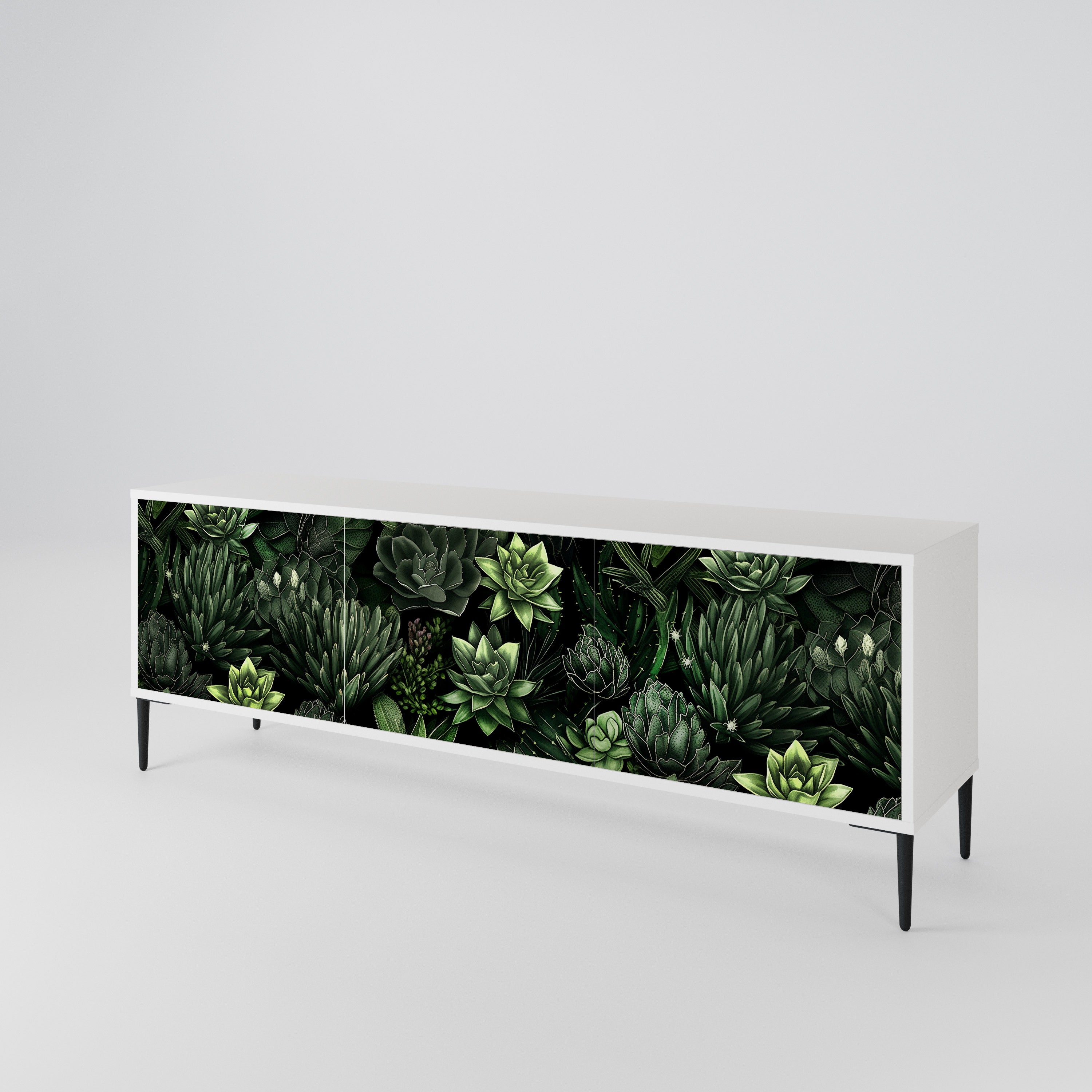 SUCCULENT JUNGLE 3-Door TV Cabinet