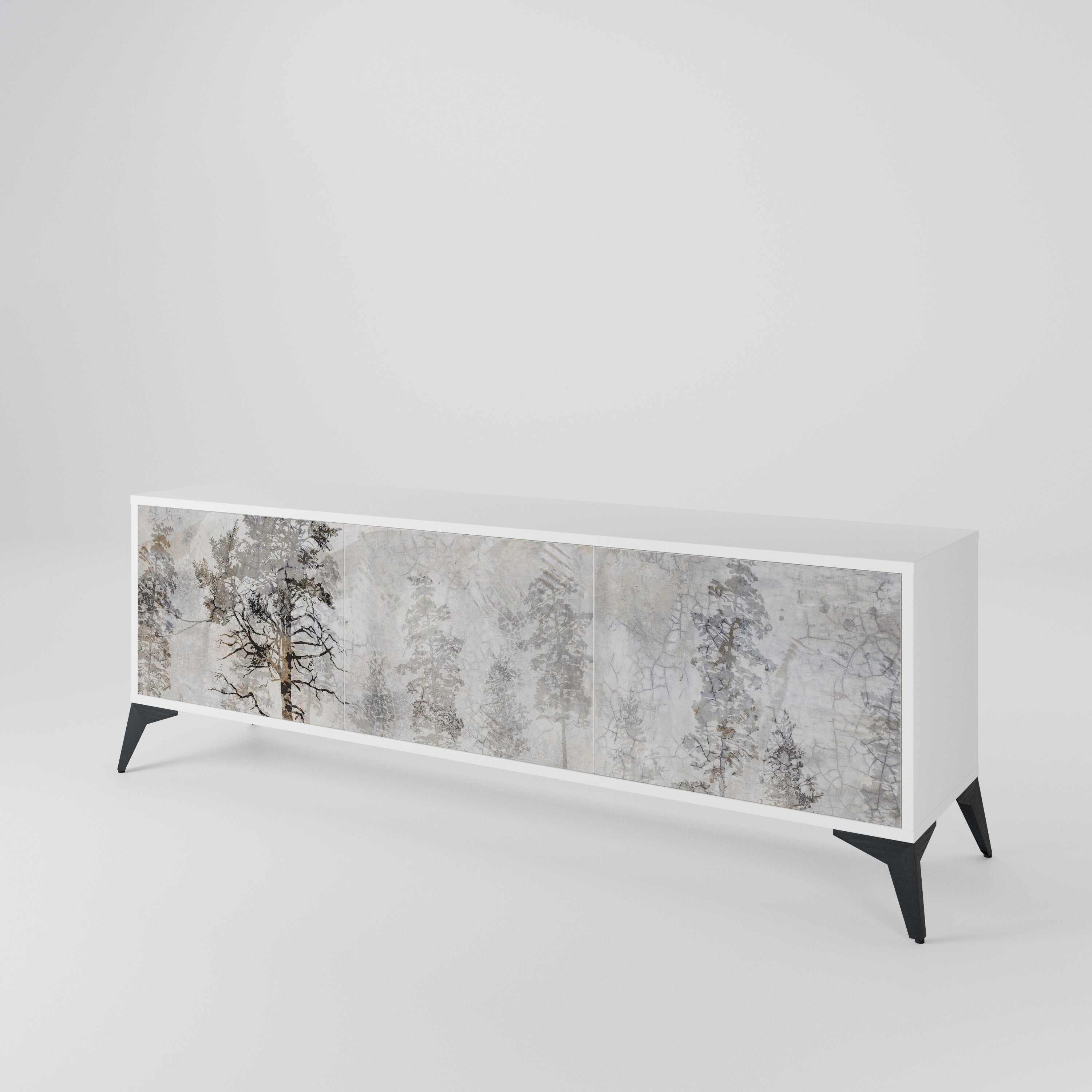 FADE IN THE TREES 3-Door TV Cabinet