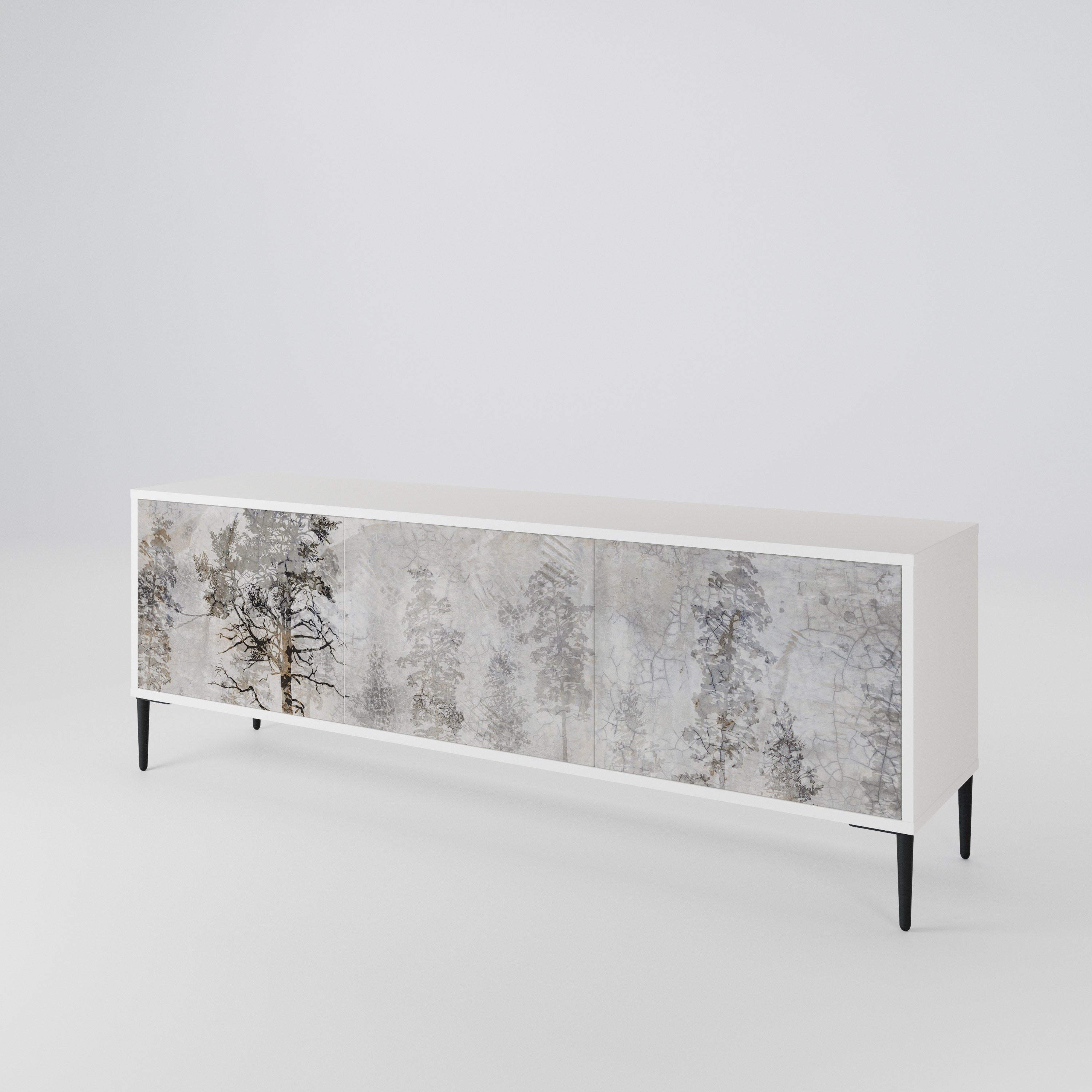 FADE IN THE TREES 3-Door TV Cabinet
