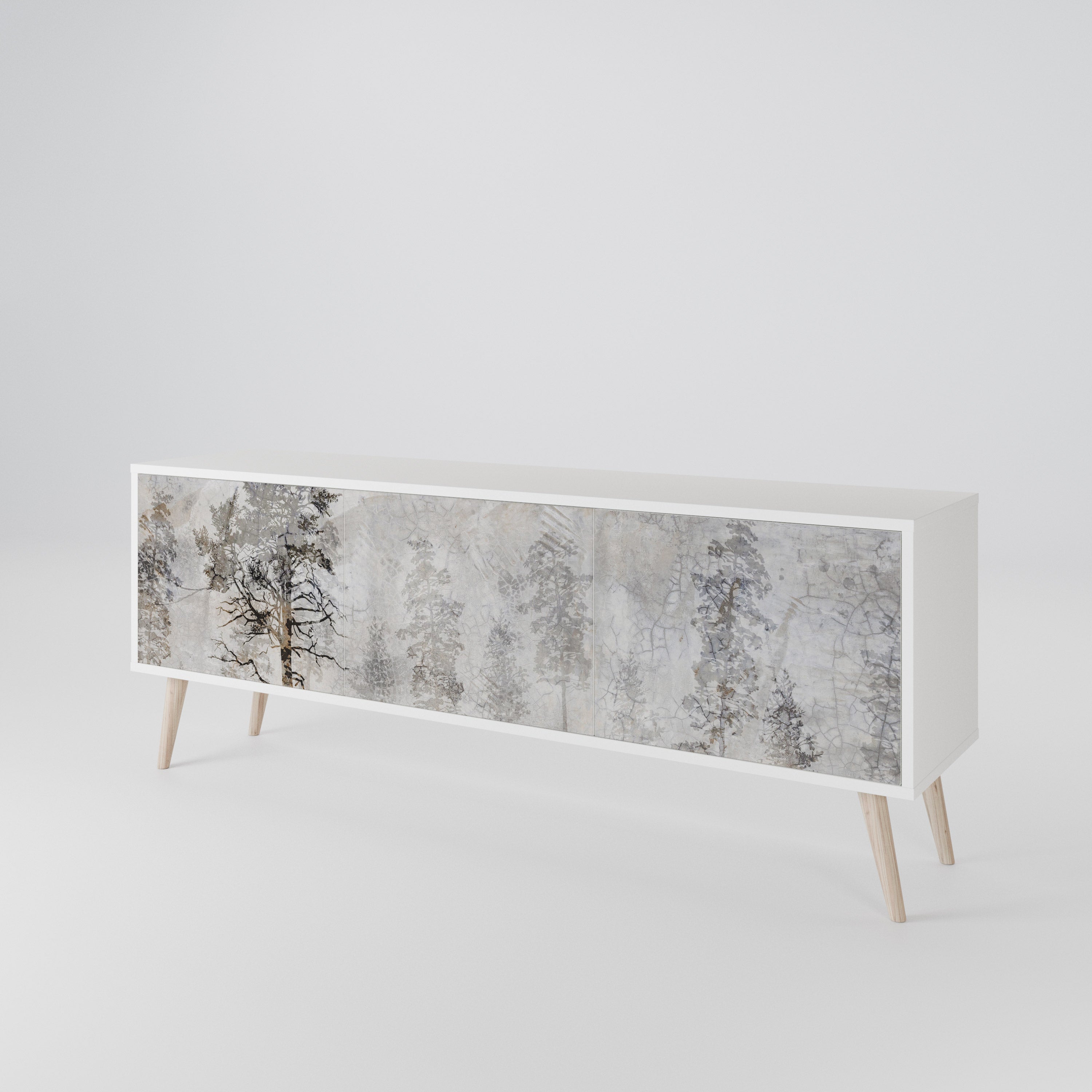FADE IN THE TREES 3-Door TV Cabinet