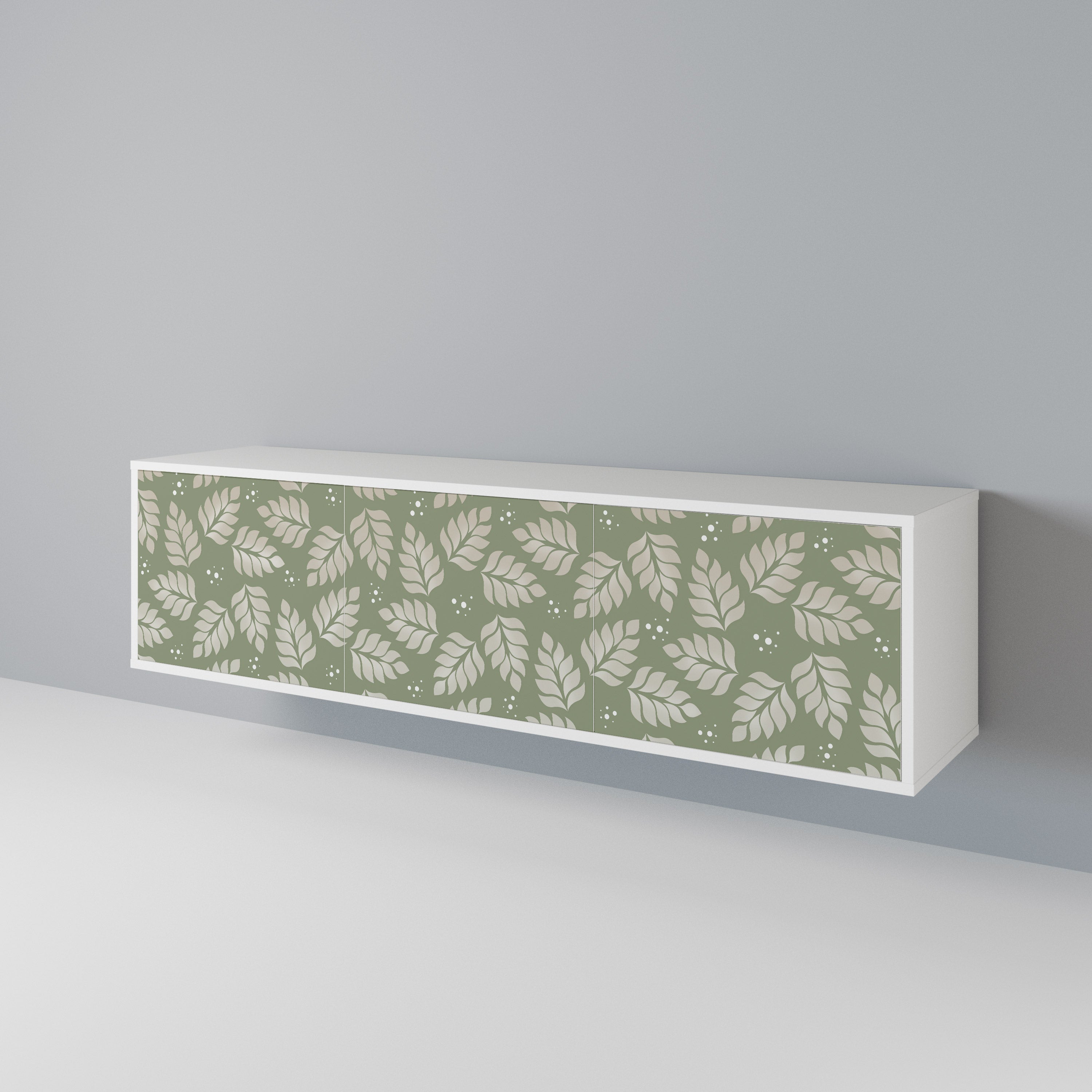 LEAVES ON GREEN 3-Door TV Cabinet