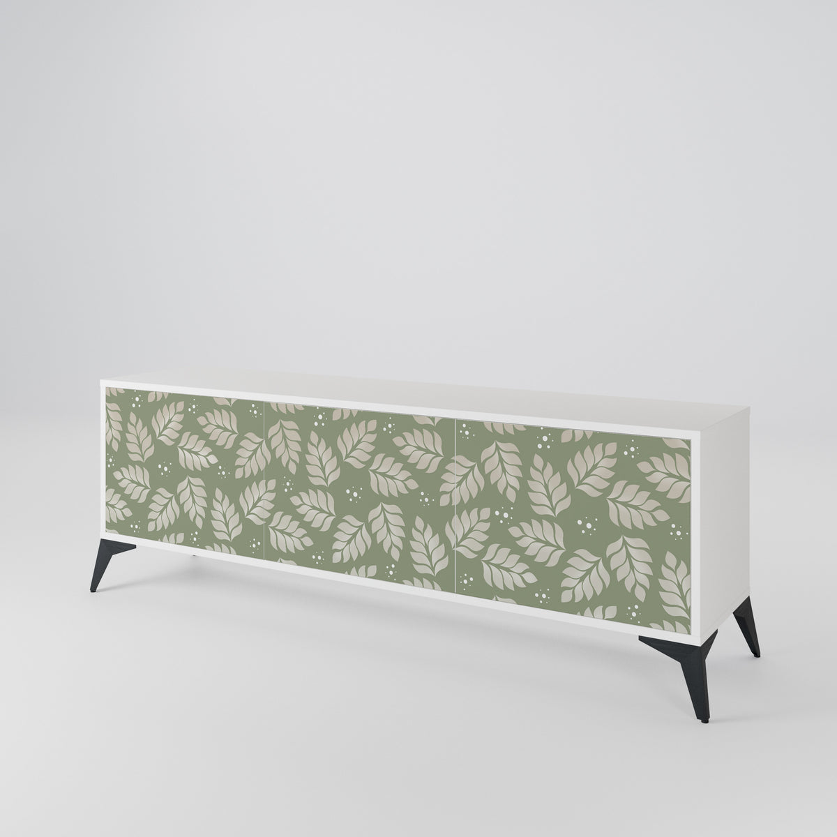 LEAVES ON GREEN 3-Door TV Cabinet