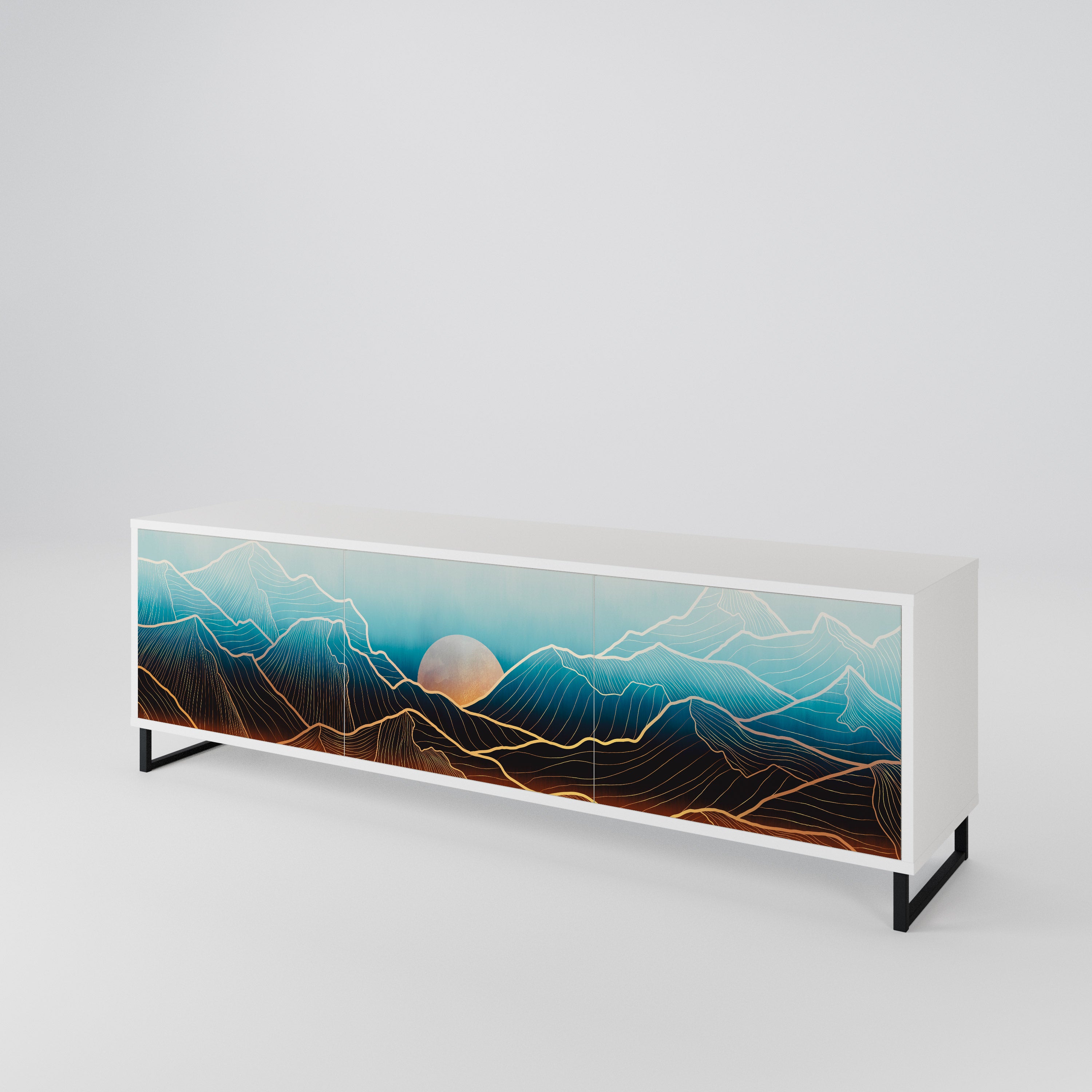LUNAR SECRETS 3-Door TV Cabinet